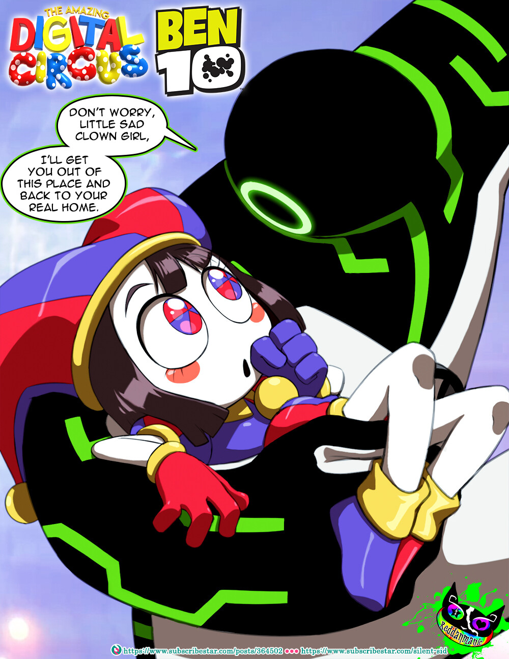ArtStation The Amazing Digital Circus X Ben 10 Pomni and Upgrade