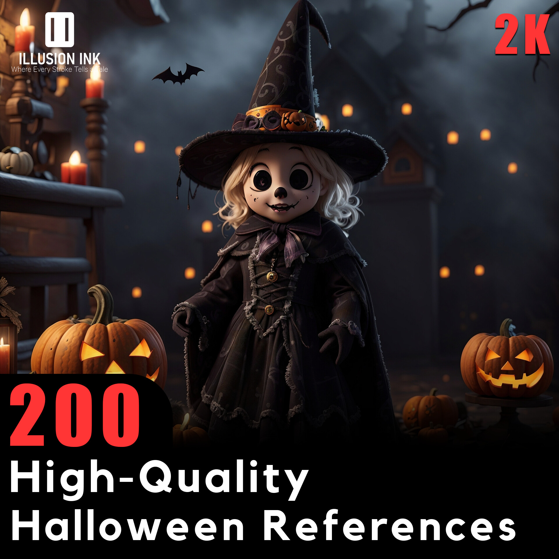 ILLUSION INK 200 HighQuality Halloween References