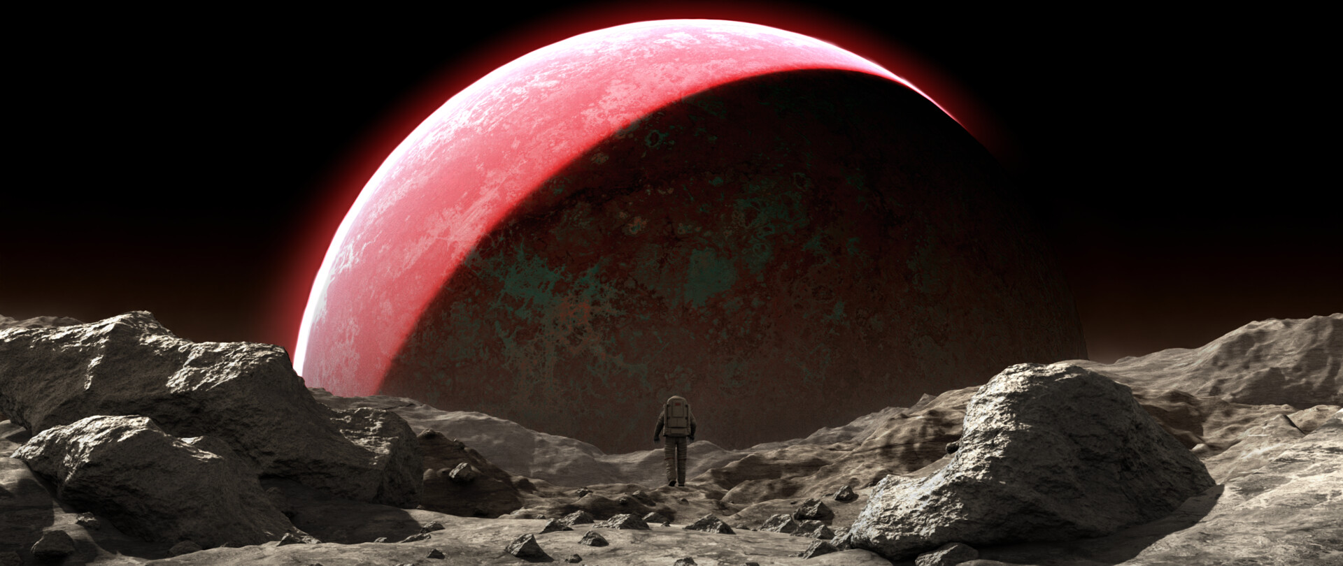 ArtStation - Sci-Fi: Red Planet in Space