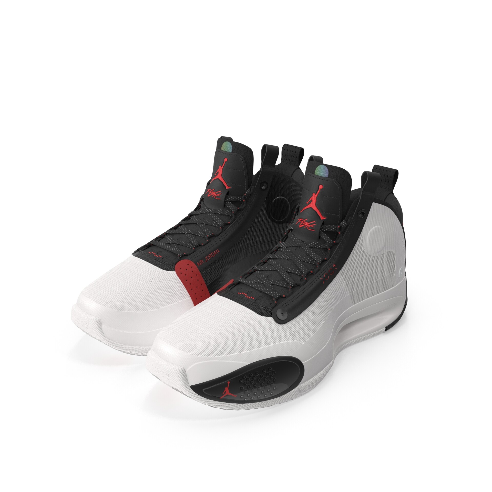 jordan xxxiv white black red