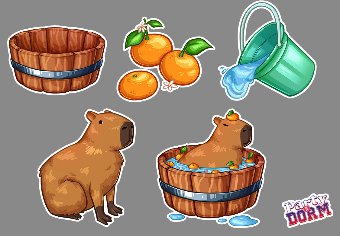 Capybara combination items