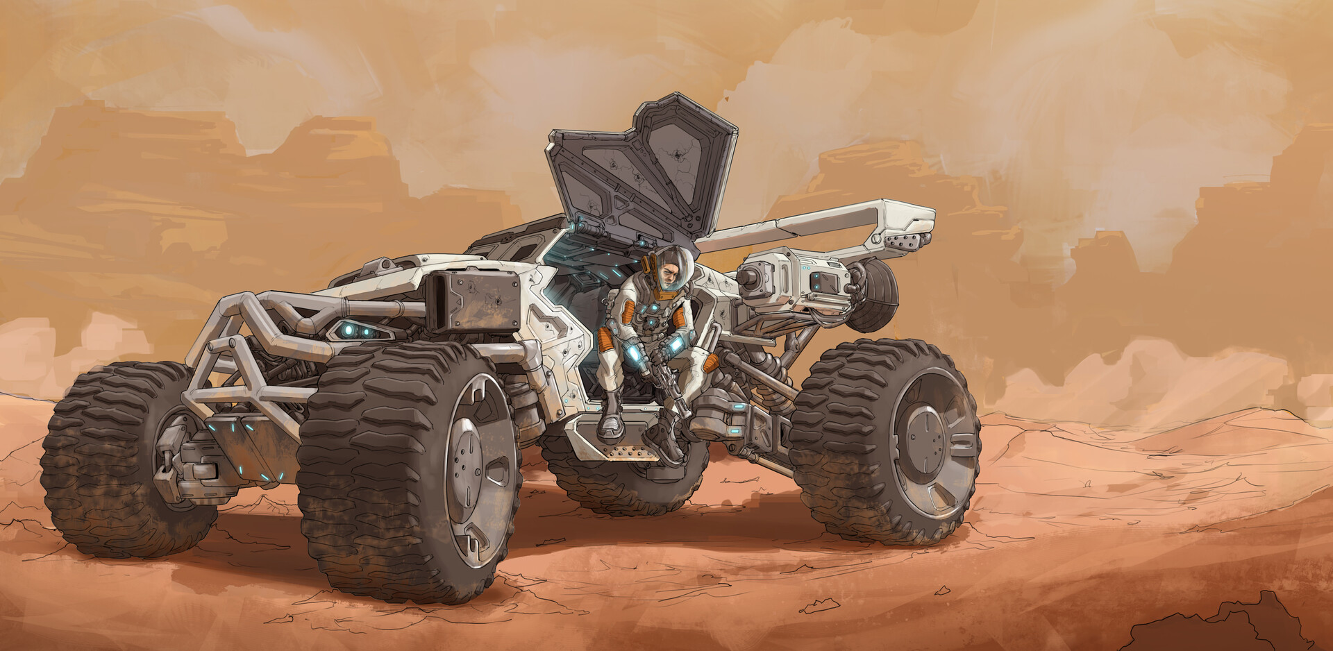 ArtStation - Mars Off-Road Rover