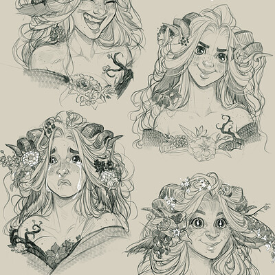 Druid hair reference  Anime curly hair, Curly hair drawing, Curly hair  cartoon