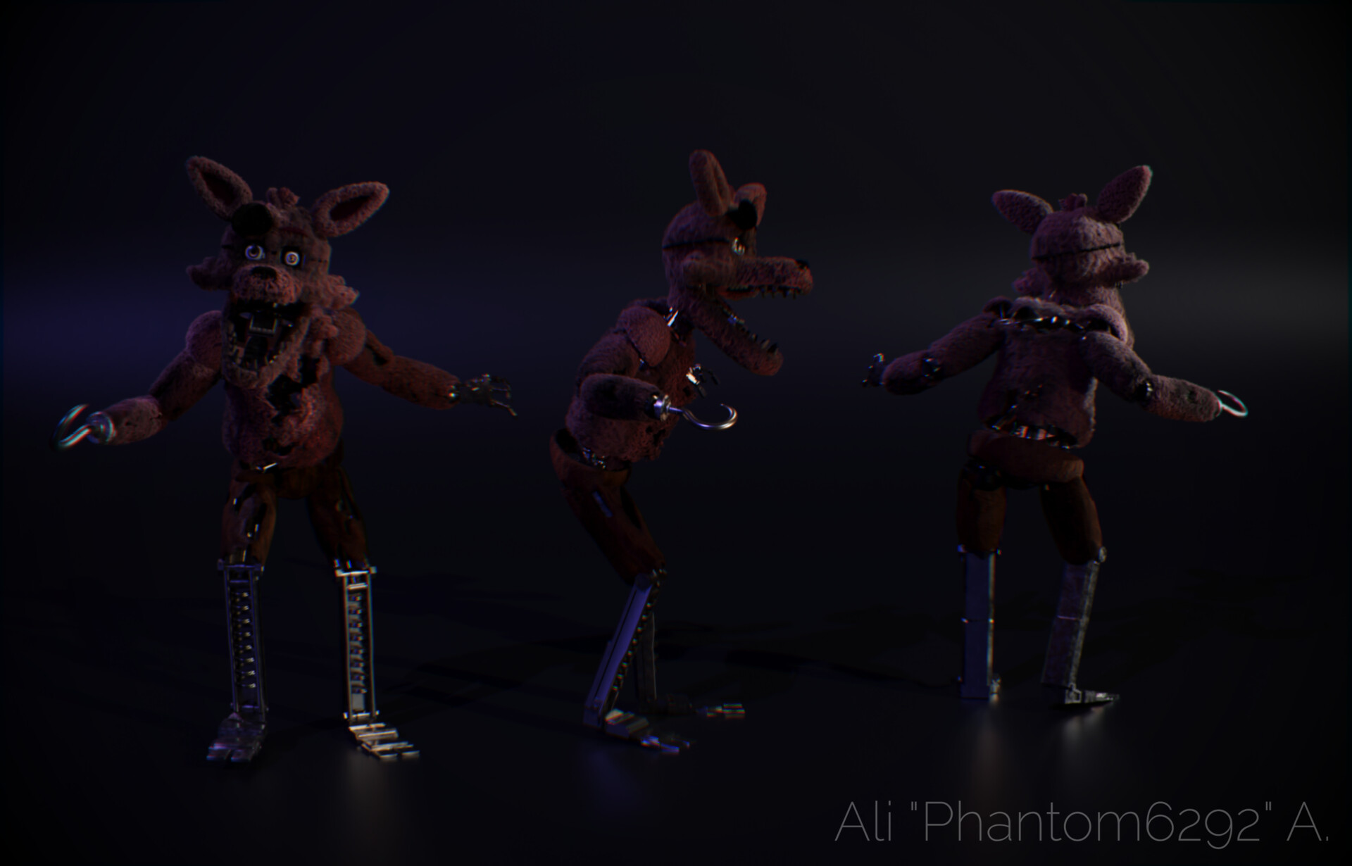 ArtStation - FNaF 1 animatronics