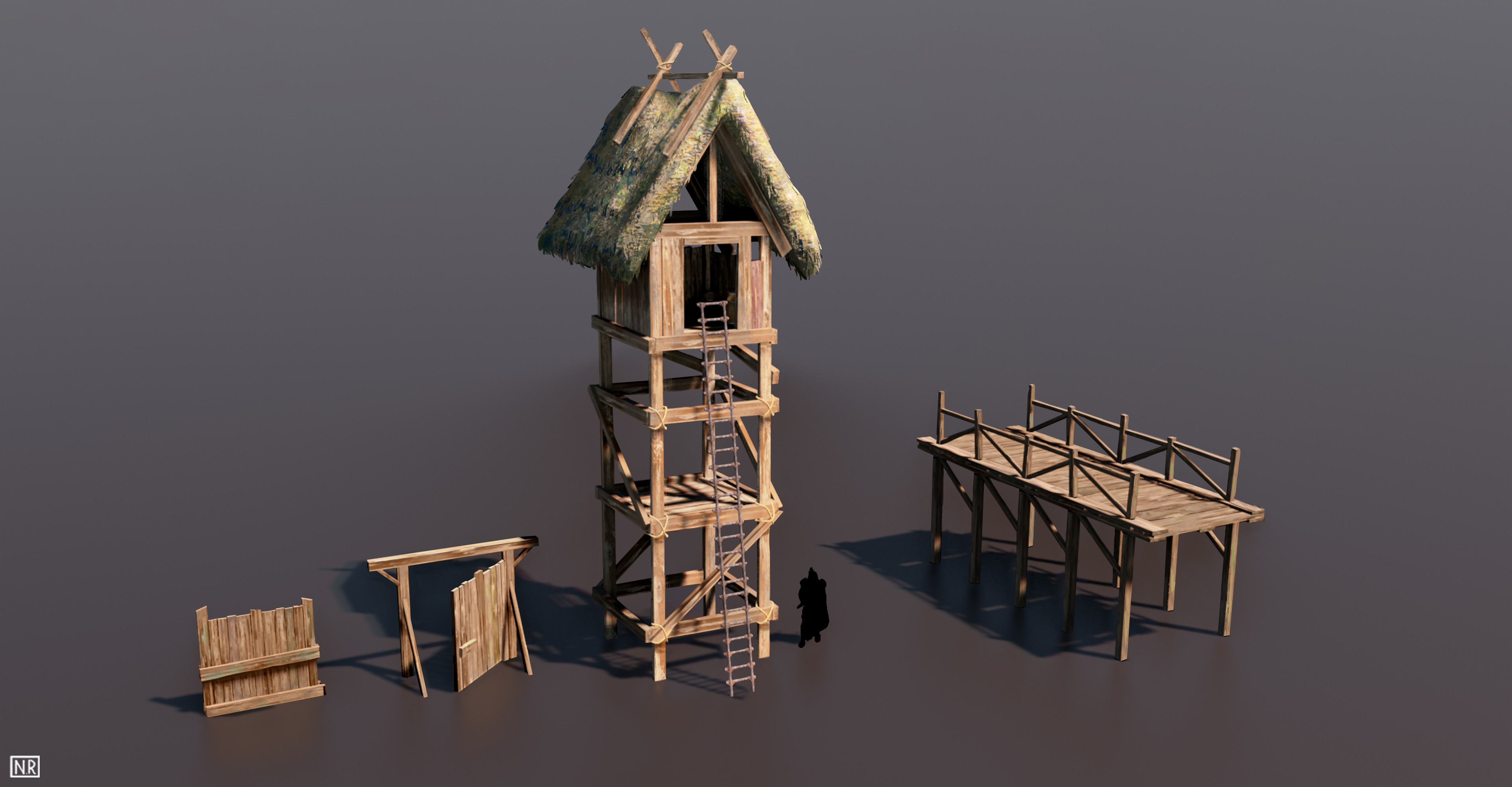 Medieval props.