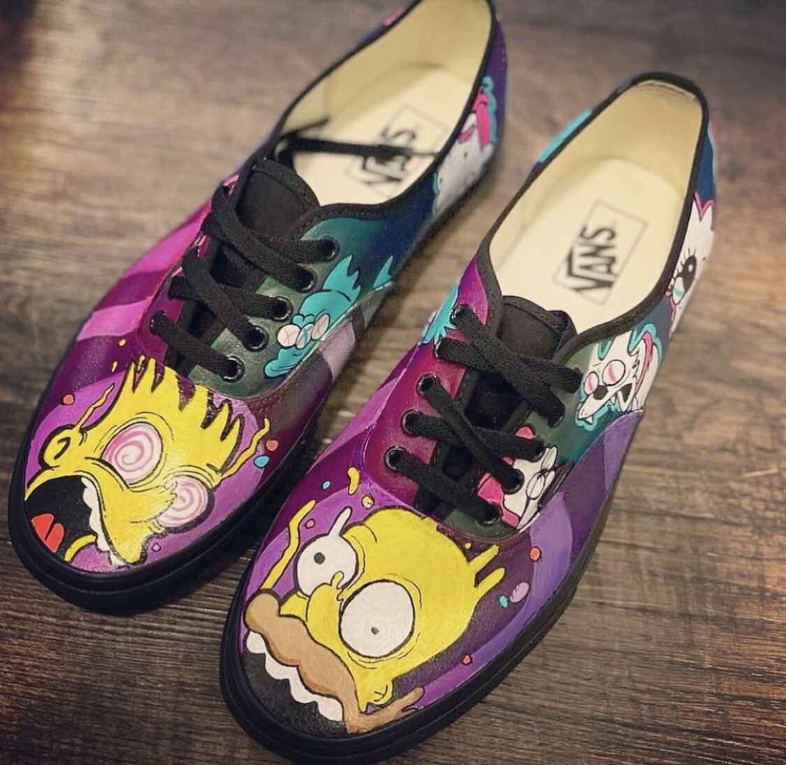 Trippy Simpsons Shoes