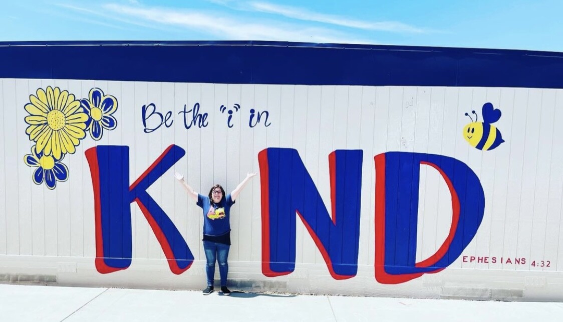 "Be The "I" In KIND" School Mural