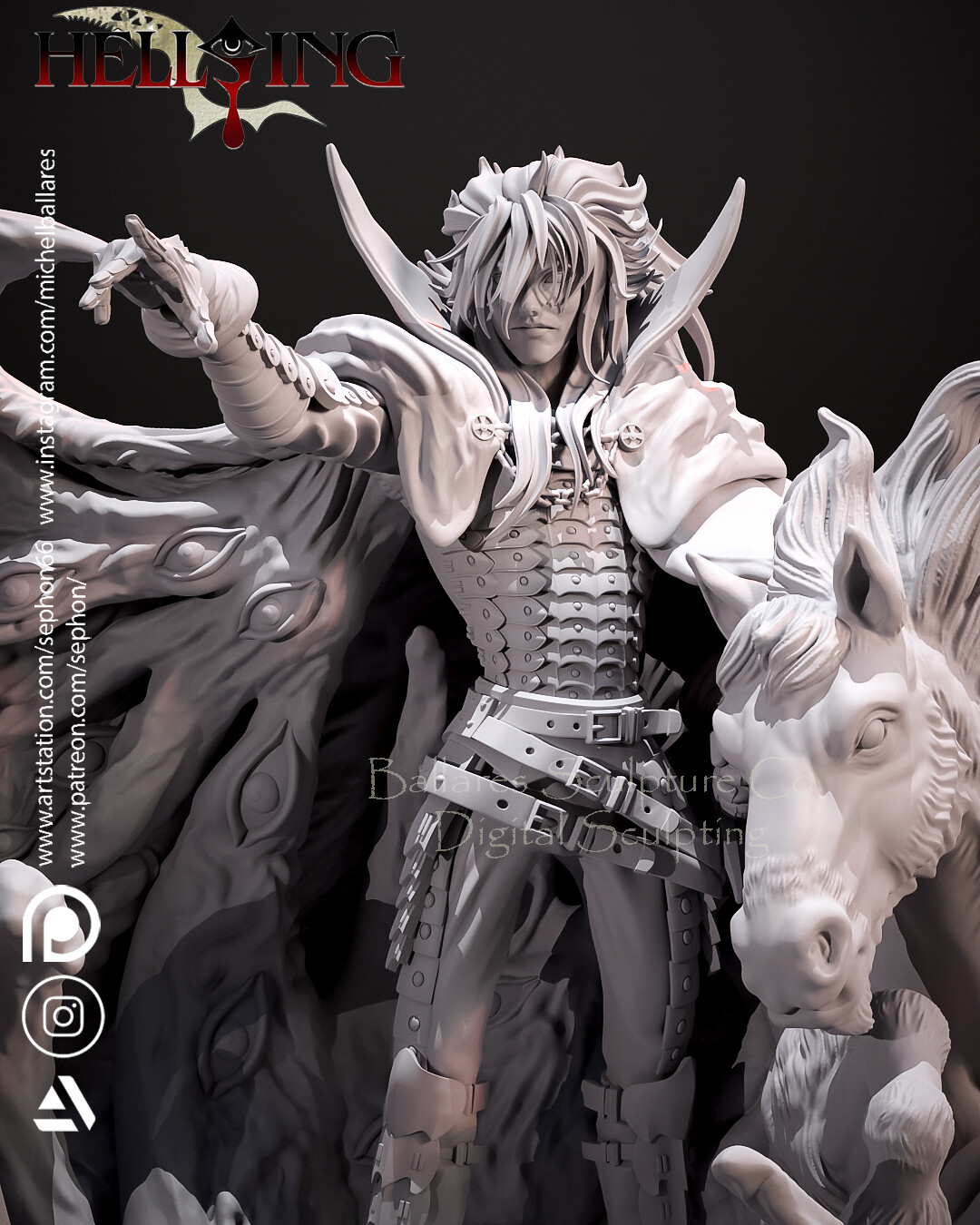 Alucard Realistic  HELLSING - ZBrushCentral