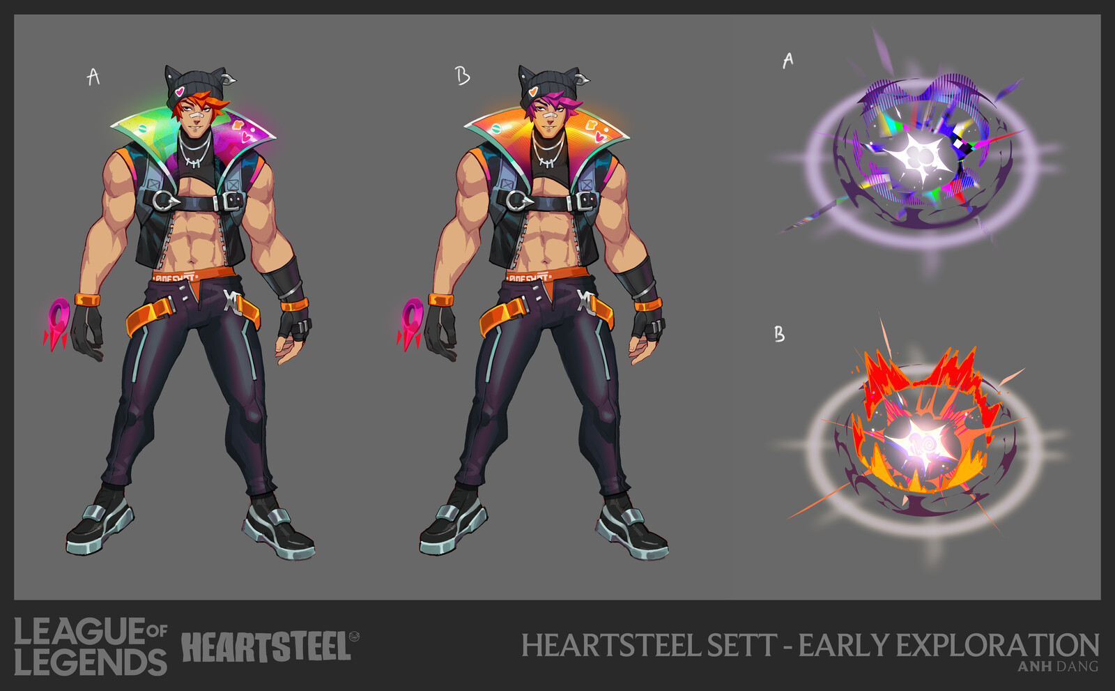 Had an idea for like a led screen on Sett's collar but that didn't pan out.