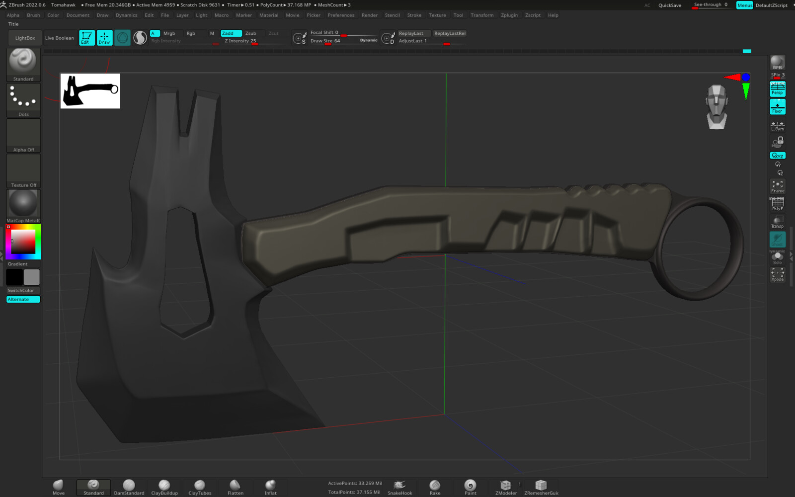 Work in Hight Poly Details