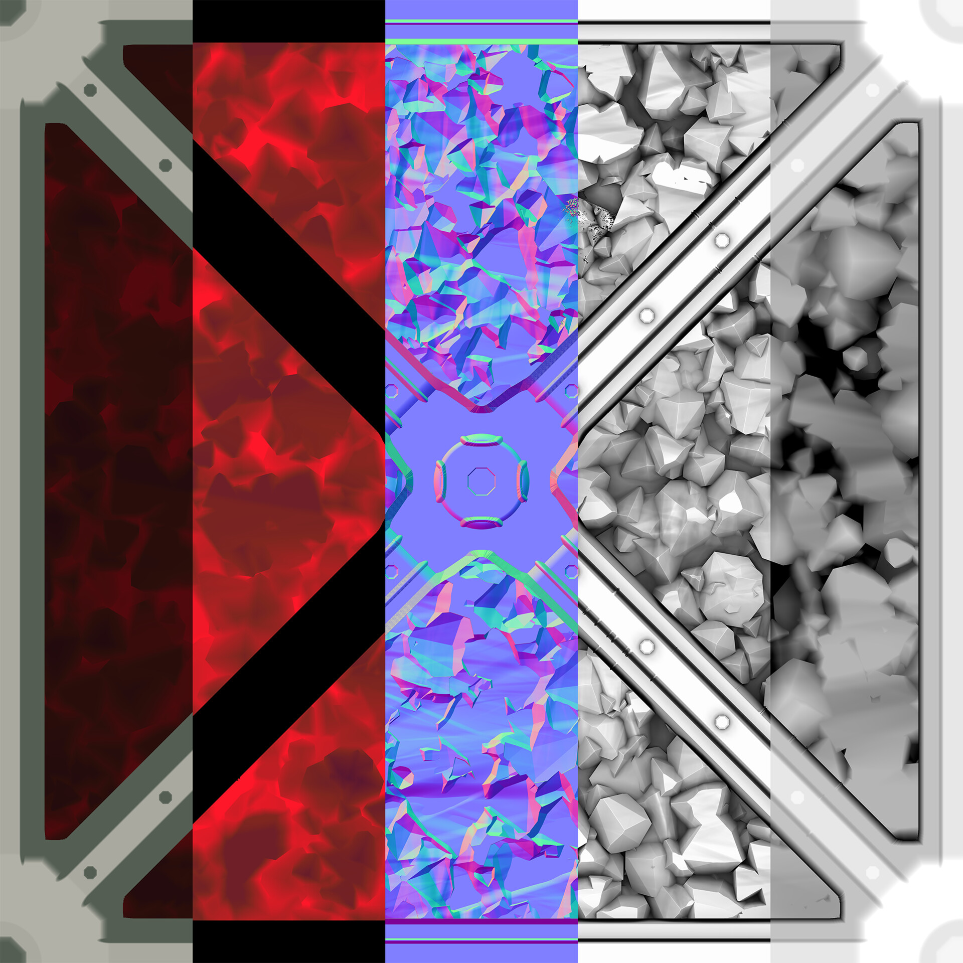 Chaydon Phelps Stylized Reinforced Ruby Wall chaydon-phelps-stylized-reinforced-ruby-wall