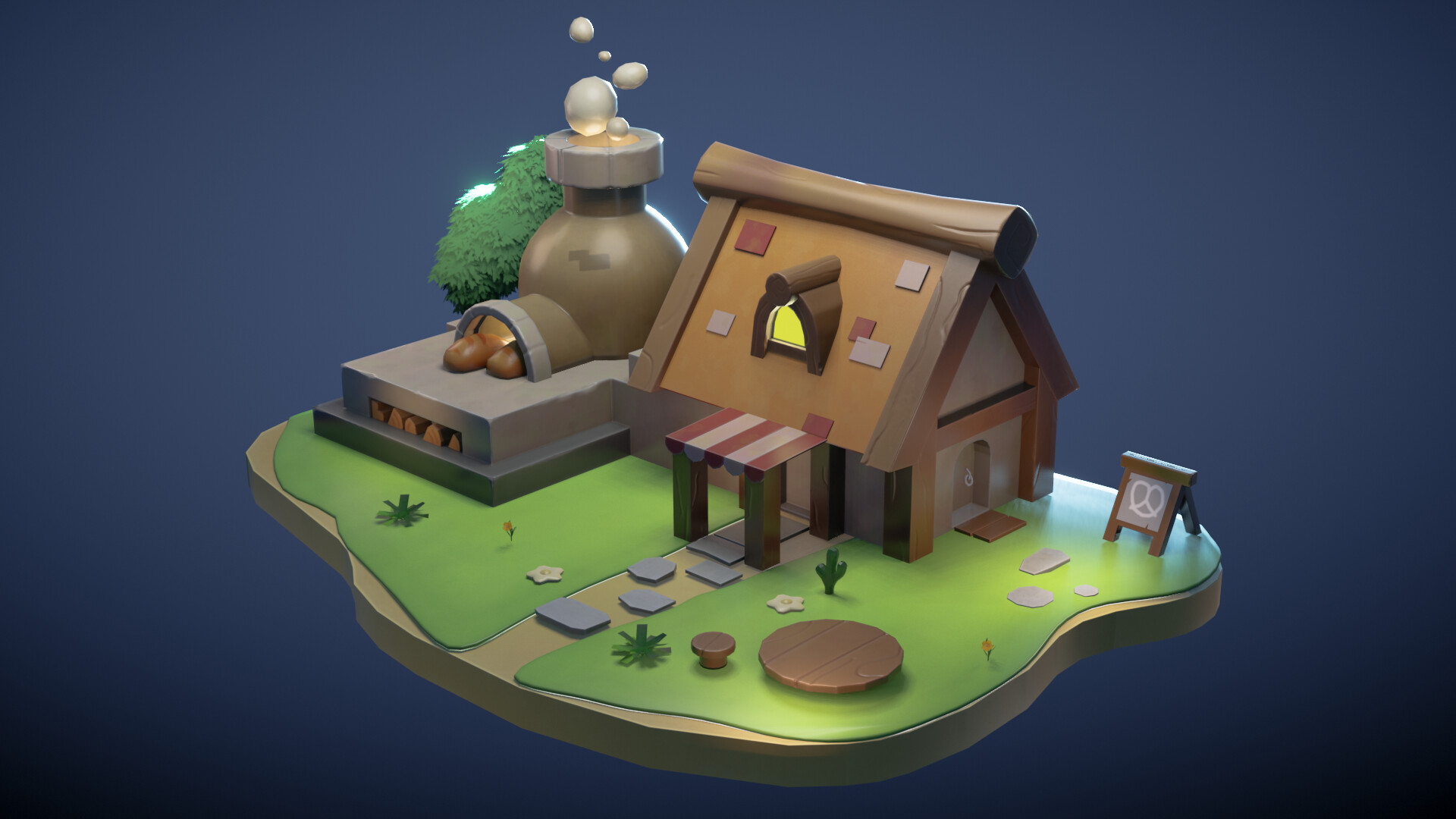 ArtStation - Stylized house
