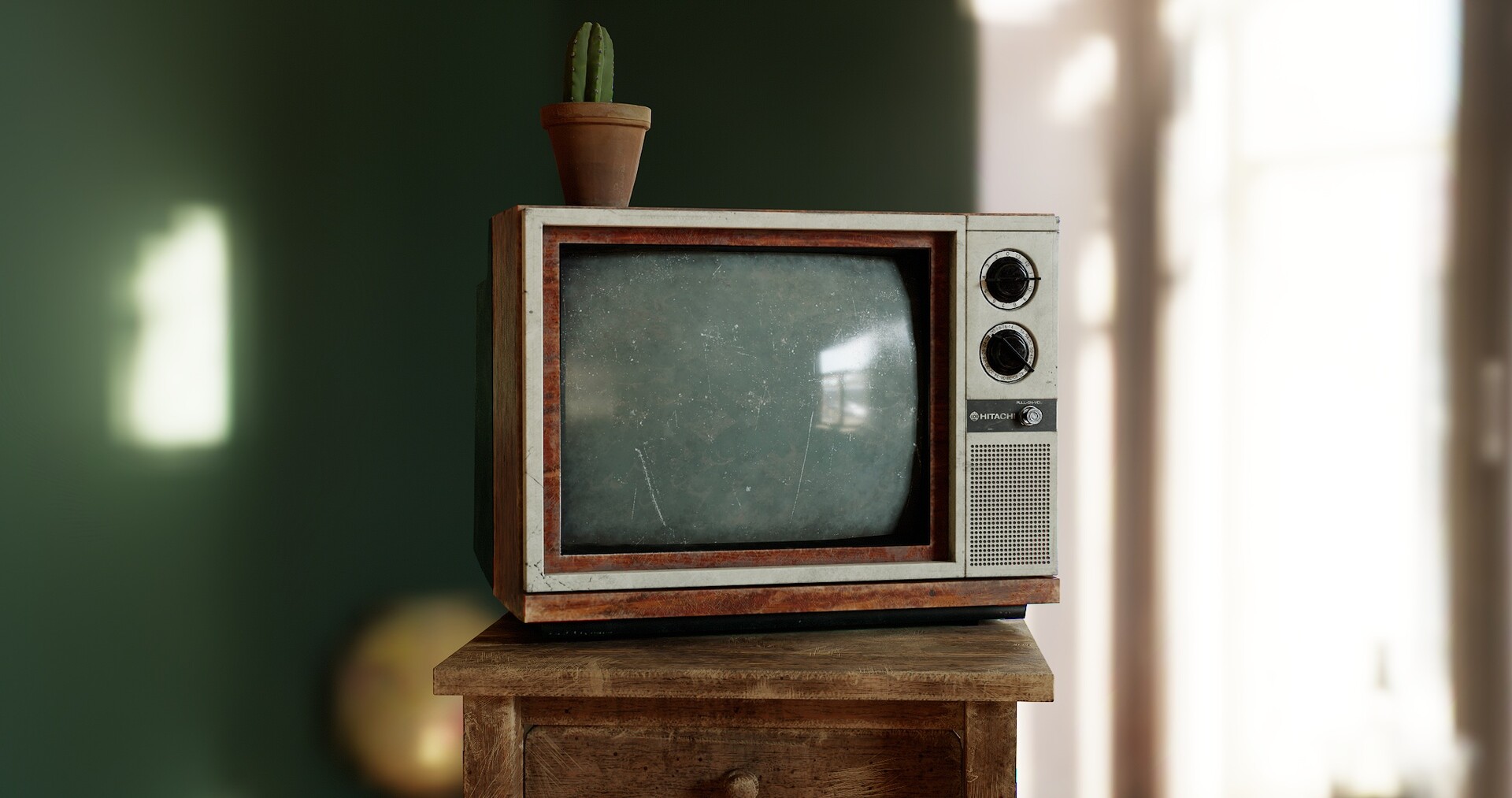 ArtStation - Retro 80s TV Prop