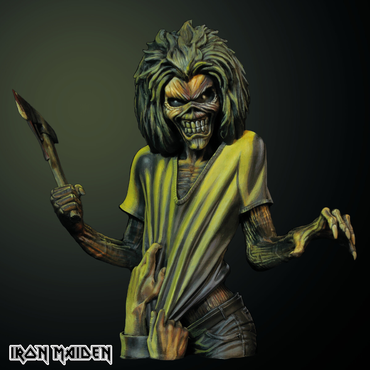 ArtStation - Iron Maiden Official Merchandise Killers Bust