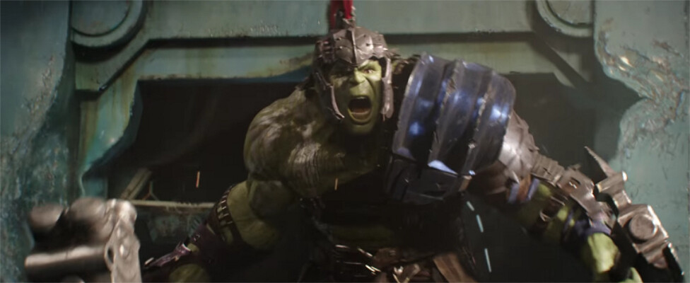 Hulk weapons in trailer.