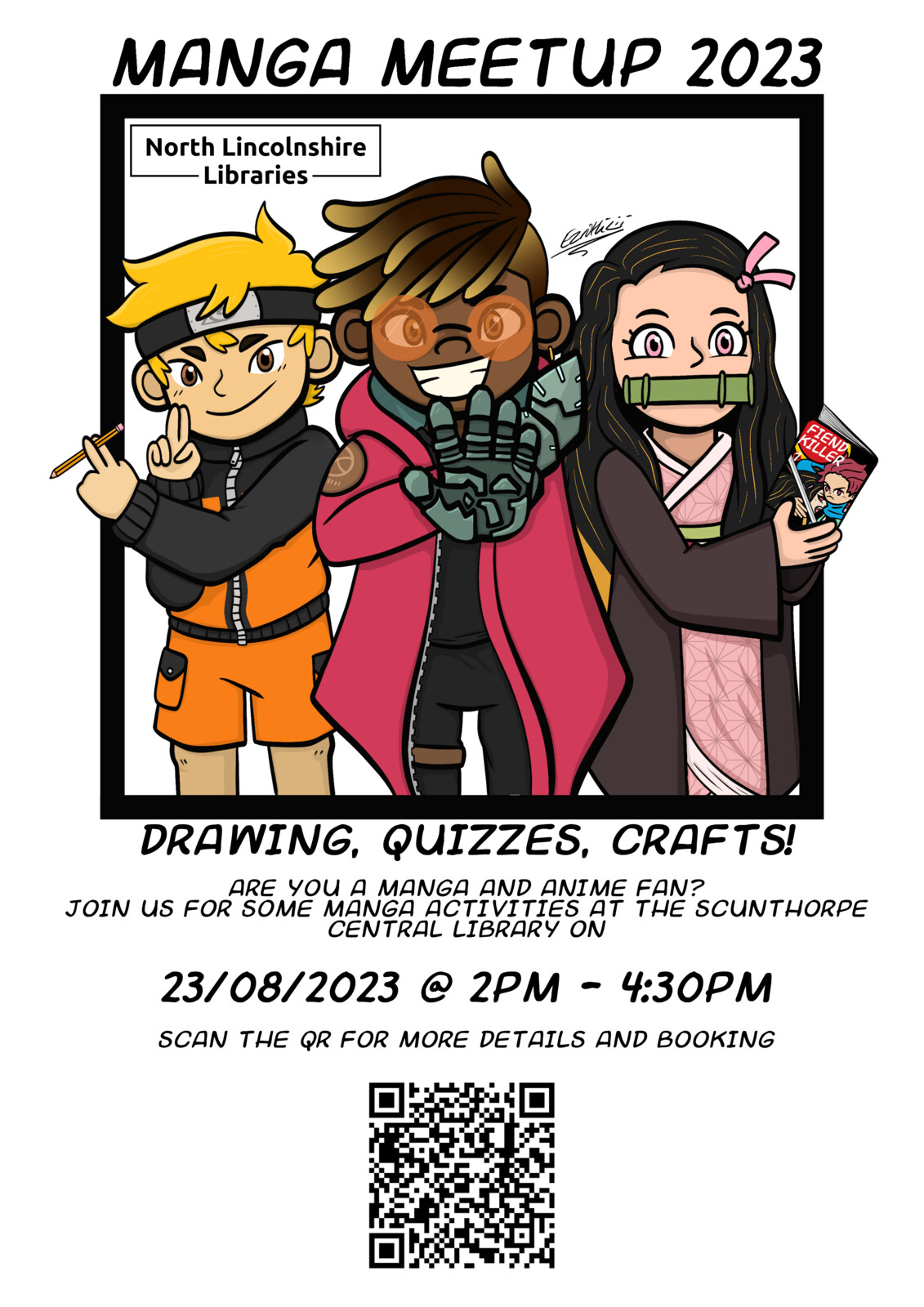 Finalised design for the poster used on social media, printed poster, and on websites.
