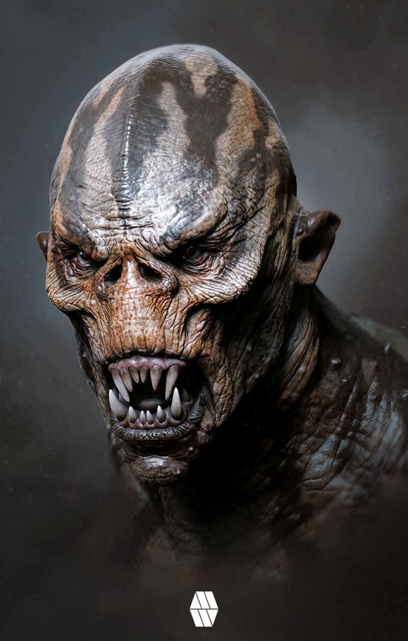 A Monster Emerges - 'Orc Bust' Concept