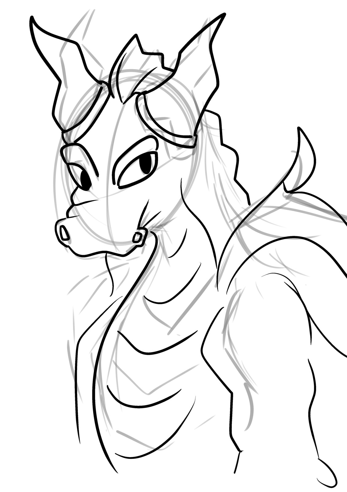 A collaborated illustration with a student of a dragon.