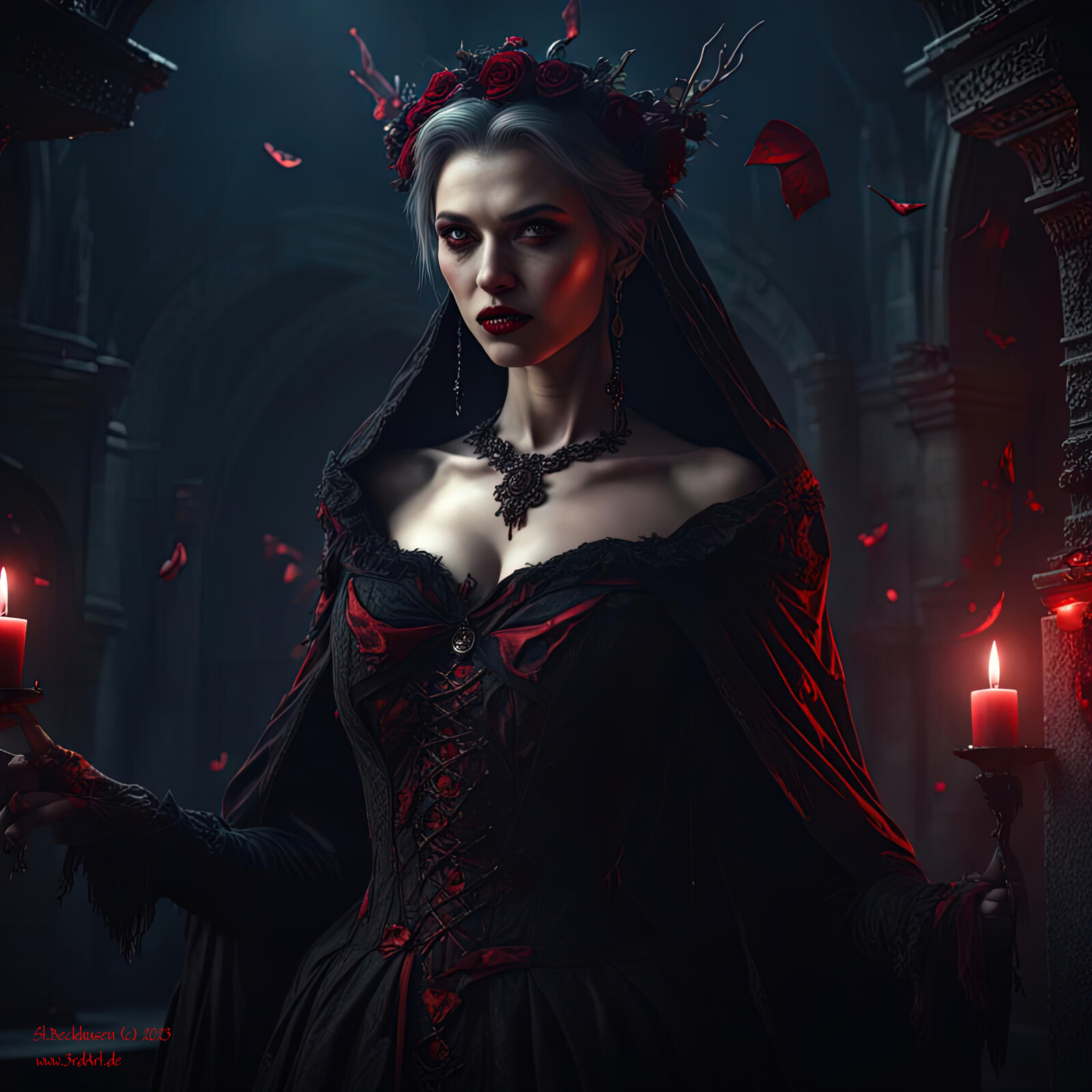 Poster-, Art-, Canvas- &amp; HD-Metal-Prints: 
https://www.artstation.com/prints/art_print/kB6Xy/the-vampire-goddess 