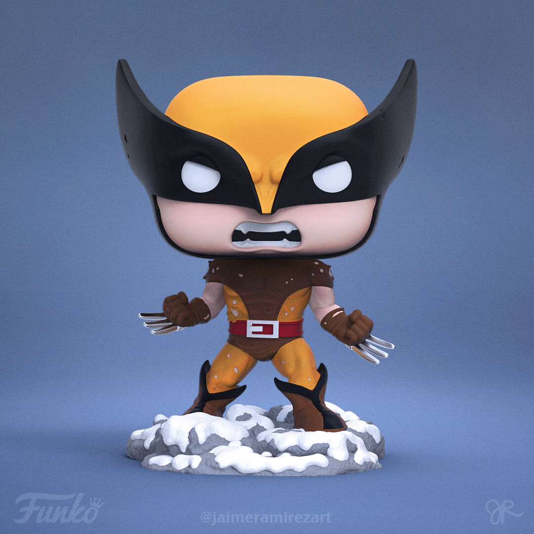 ArtStation - Funko: POP Comic Cover - Wolverine #01