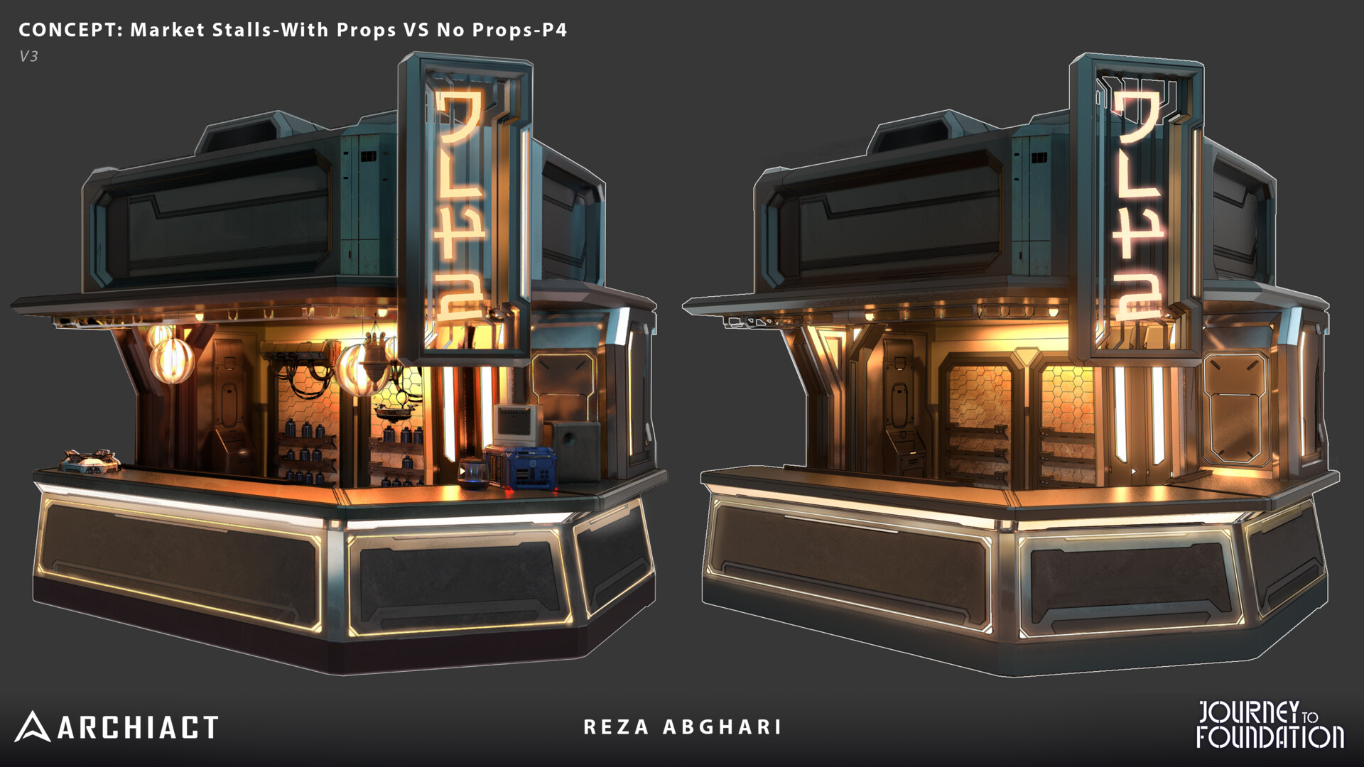 Reza Abghari Journey to Foundation Market Stall Concept