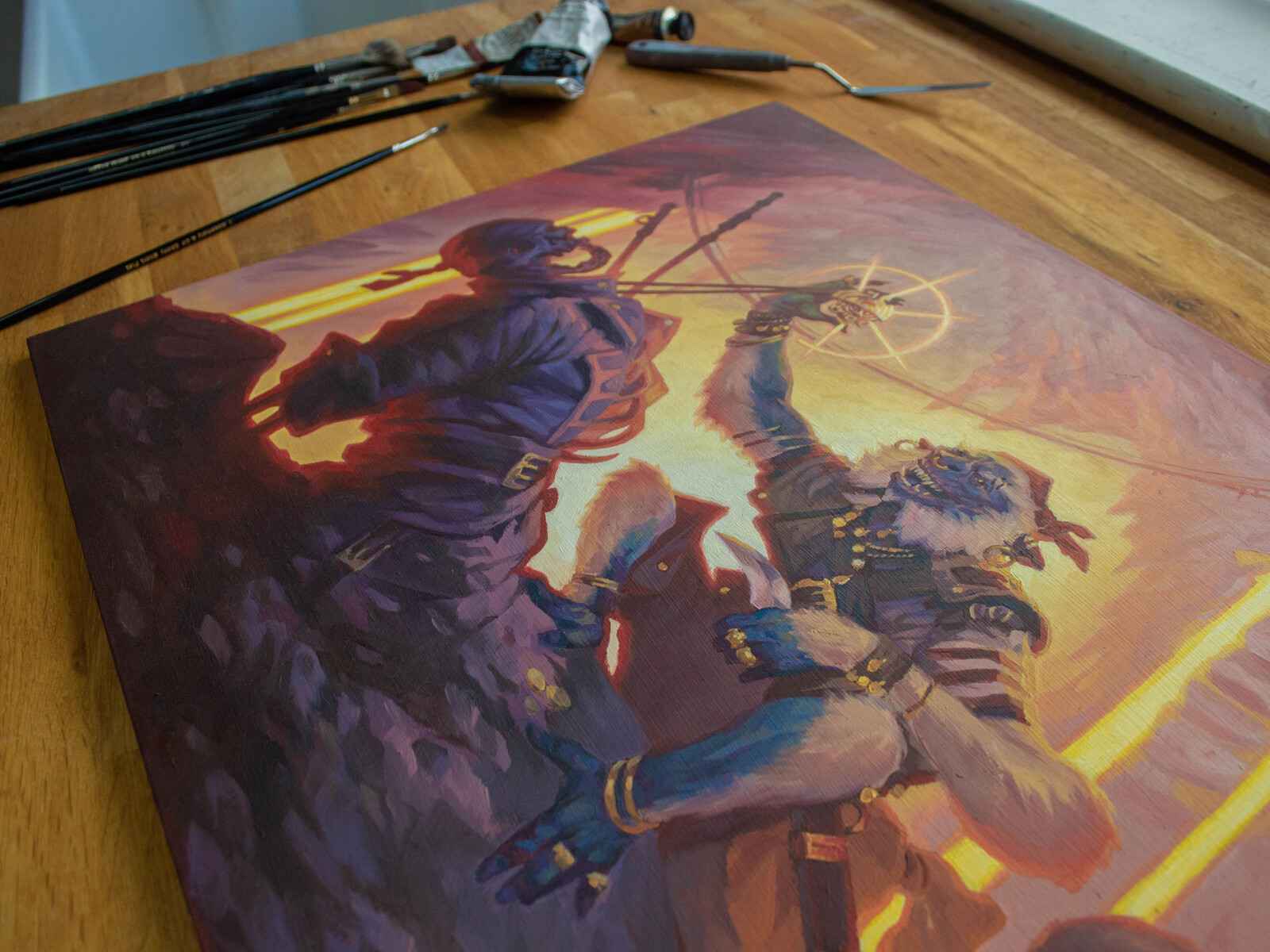 More detail shots of the oil painting