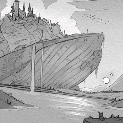 The Moon and the Sea - #1 - 32x32 Pixel ARt Sketches