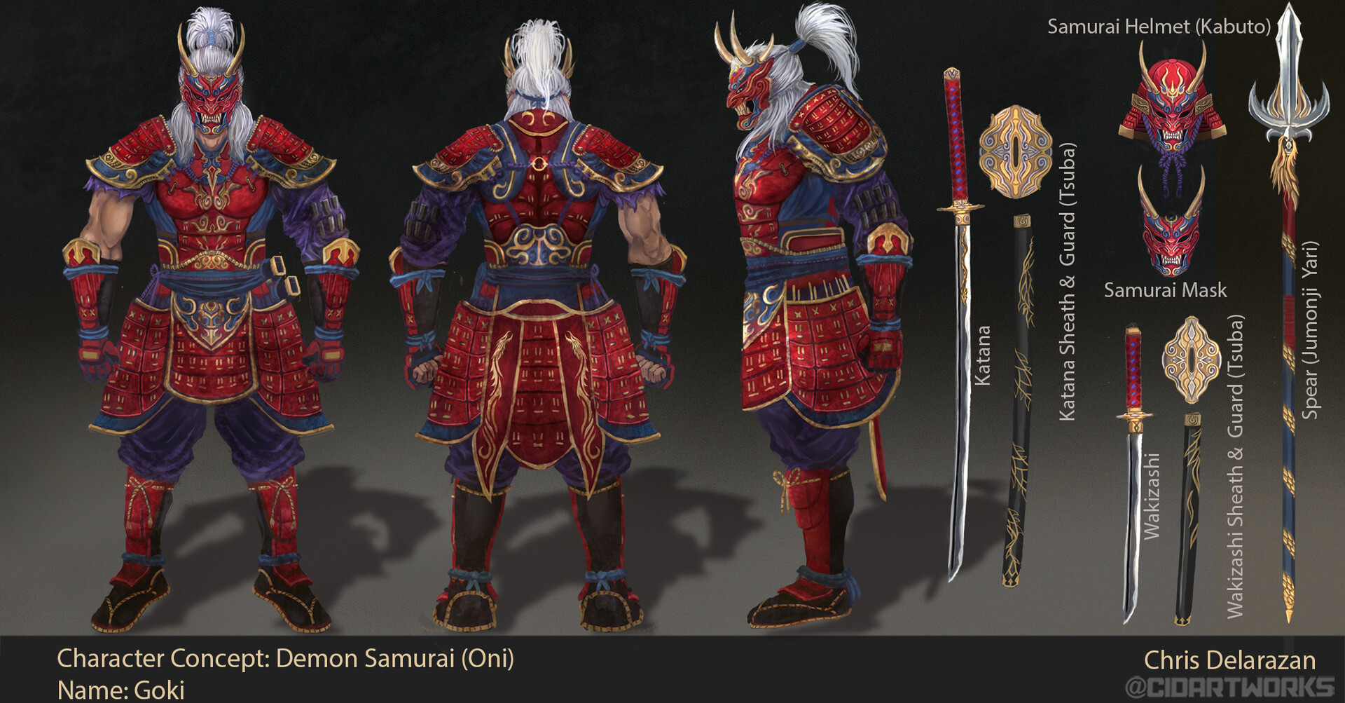 oni demon samurai