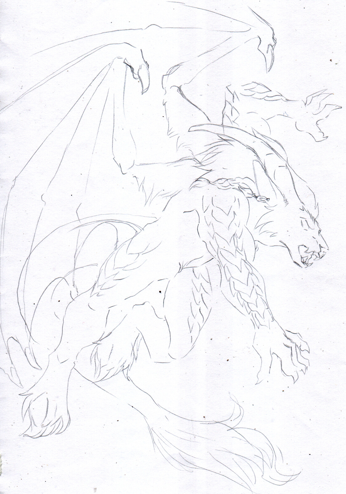 WIP 1 - Pencil sketch