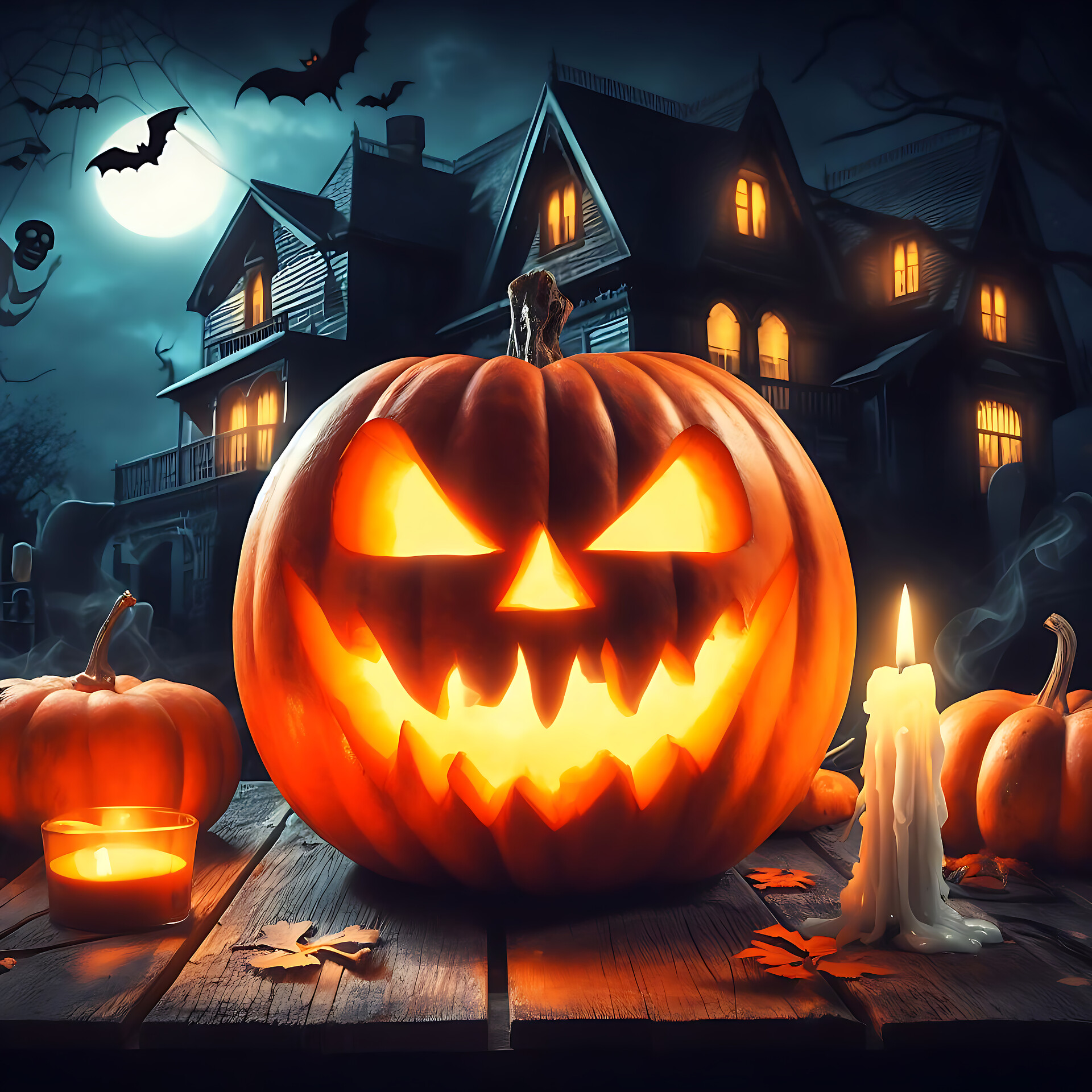 ArtStation - Pumpkin Dreams Under the Moonlight: My Magical Halloween ...