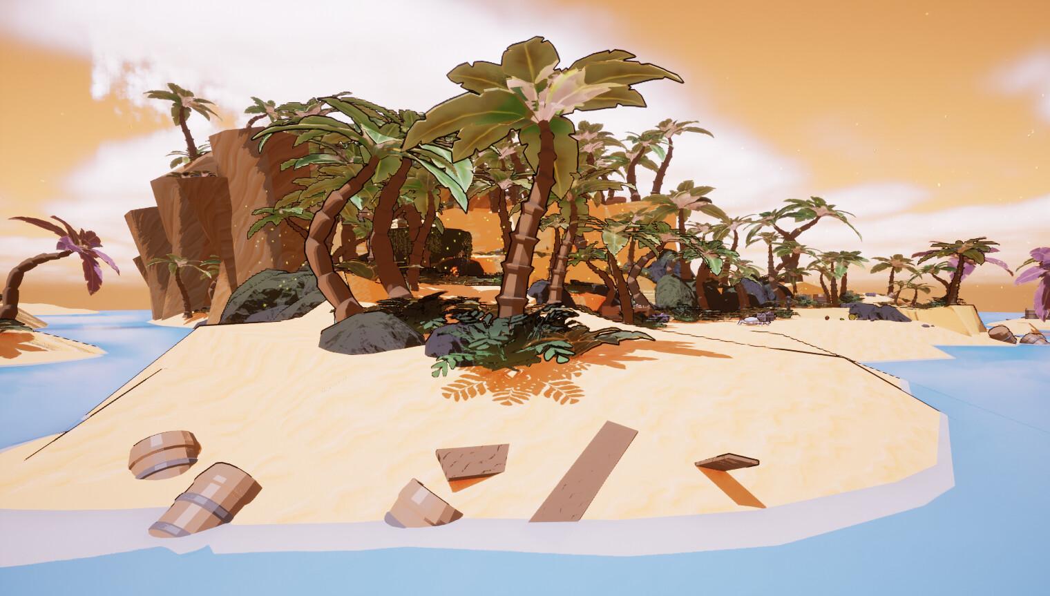 ArtStation - Beach Level of our Capstone Project