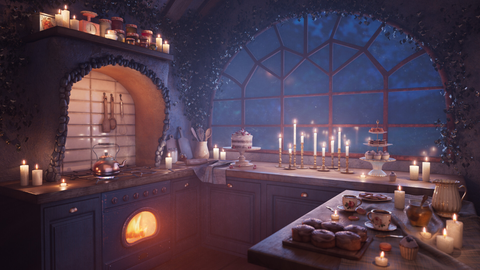 ArtStation Fantasy Kitchen 3D Environment