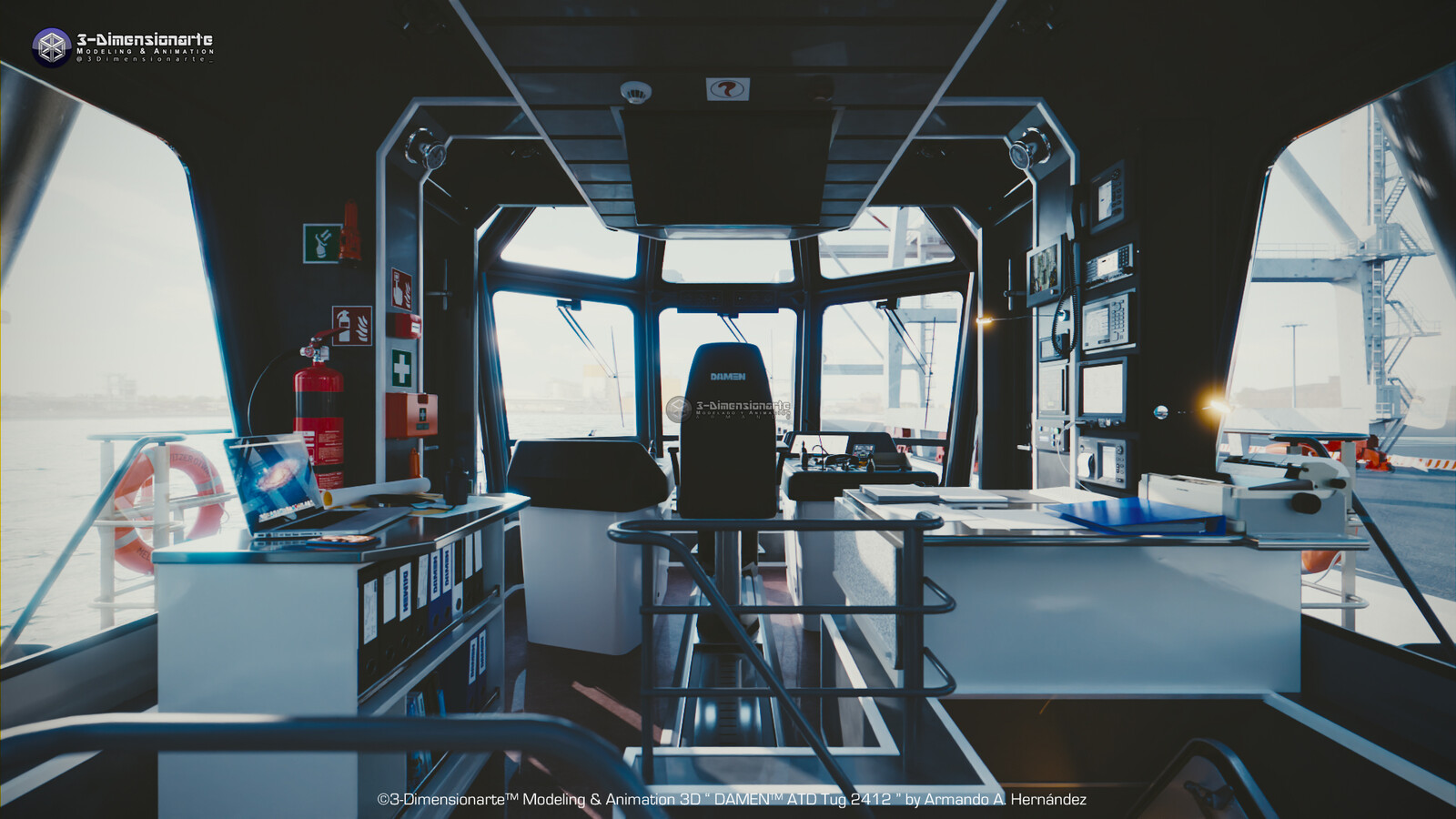 Shot taken looking aft