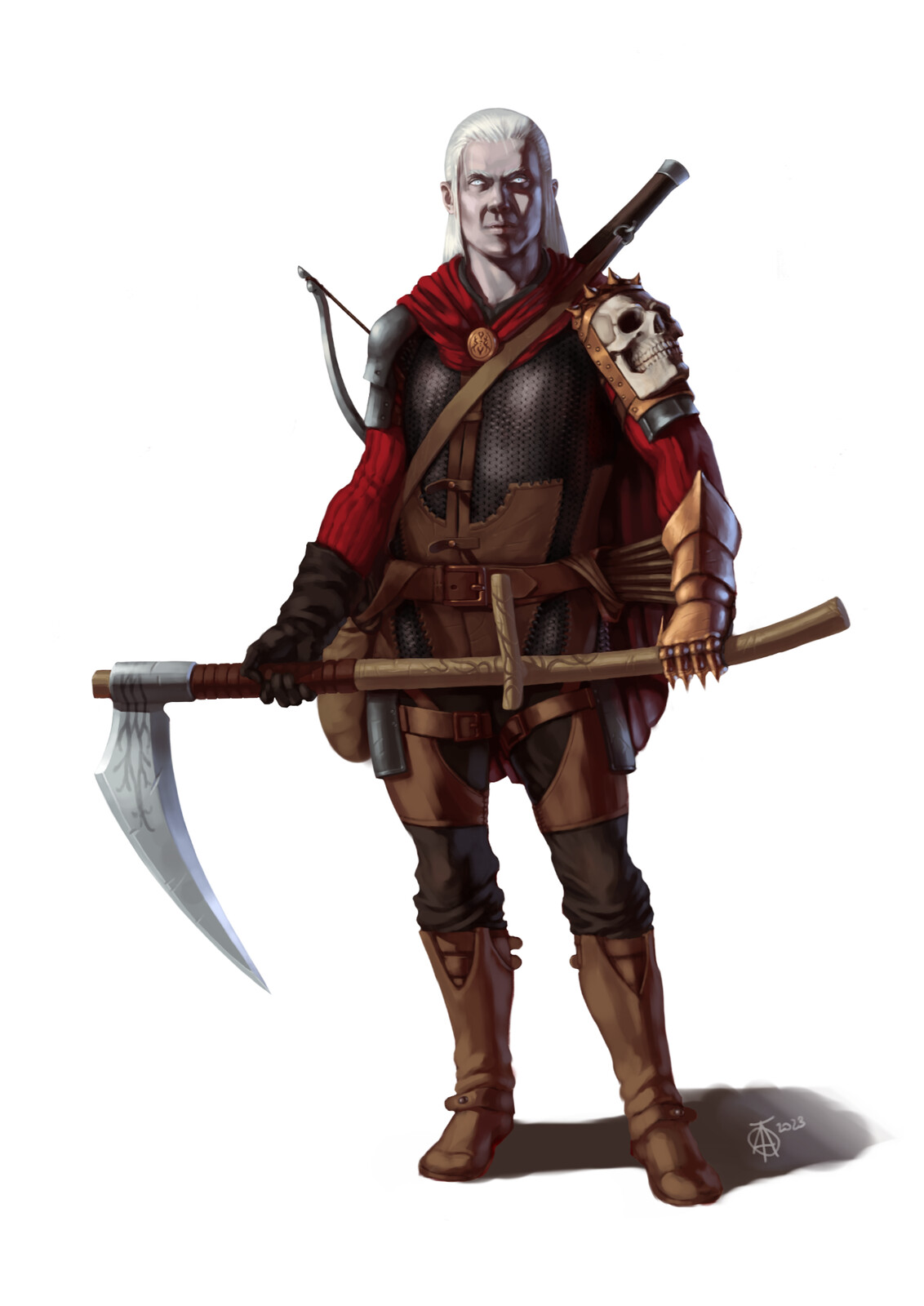 Ahimnotuz, dhampir cleric