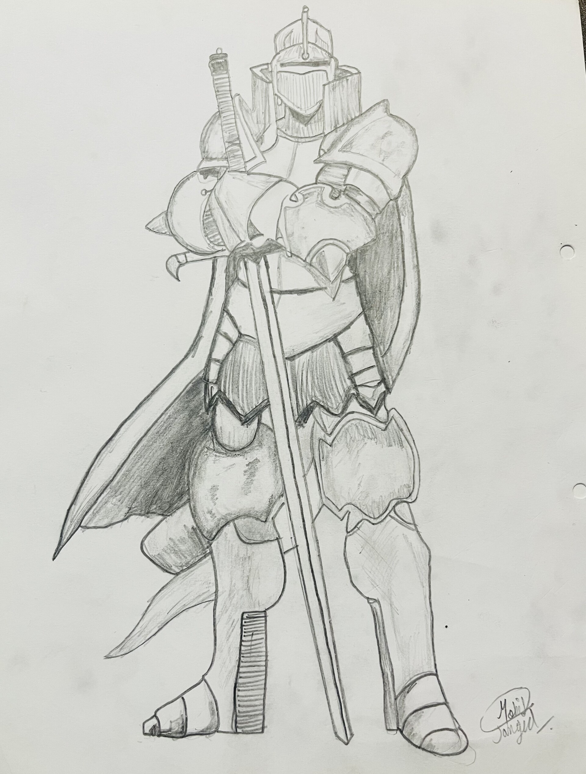 Triangle Animation Academy - Knight Armor_Sketch