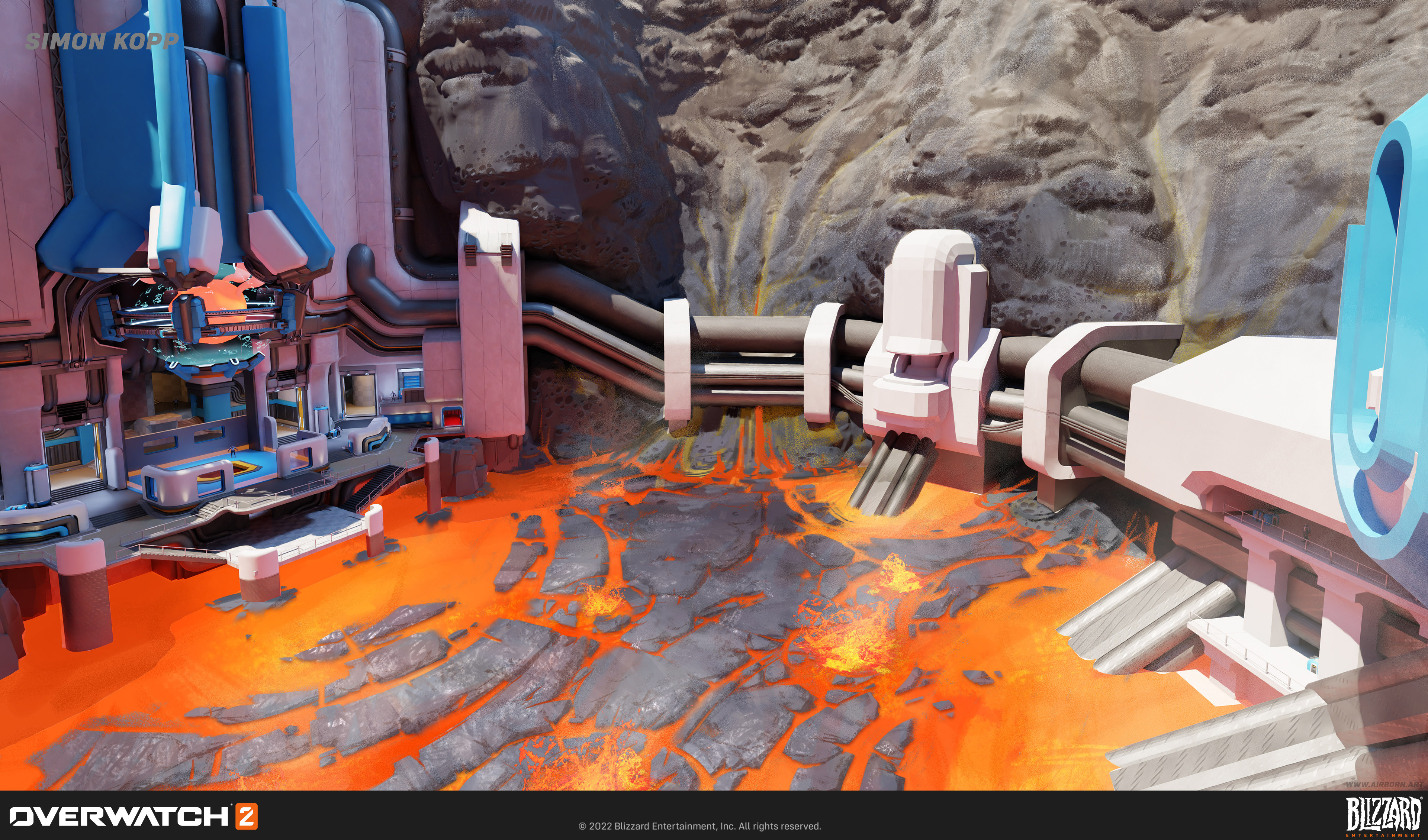 Lava and rock texture detail