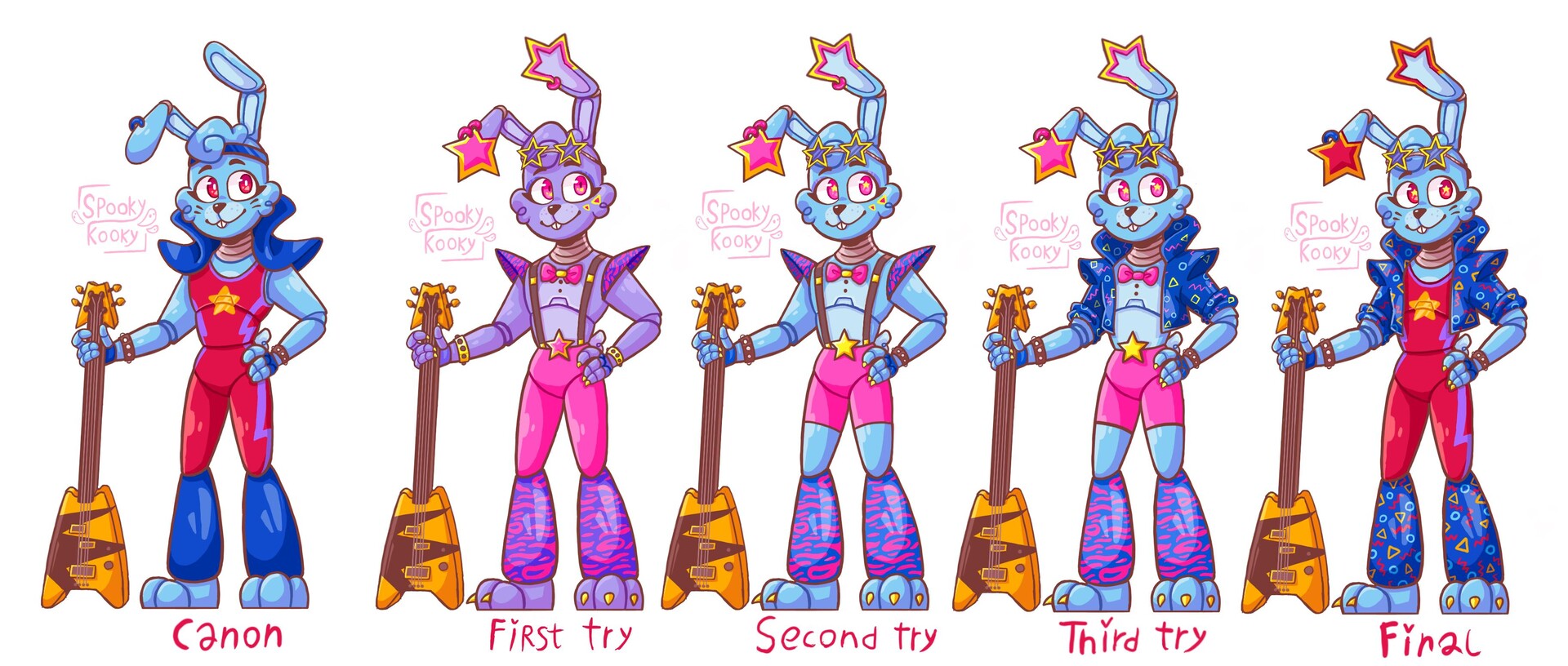 Glamrock Bonnie - Designs : r/fivenightsatfreddys