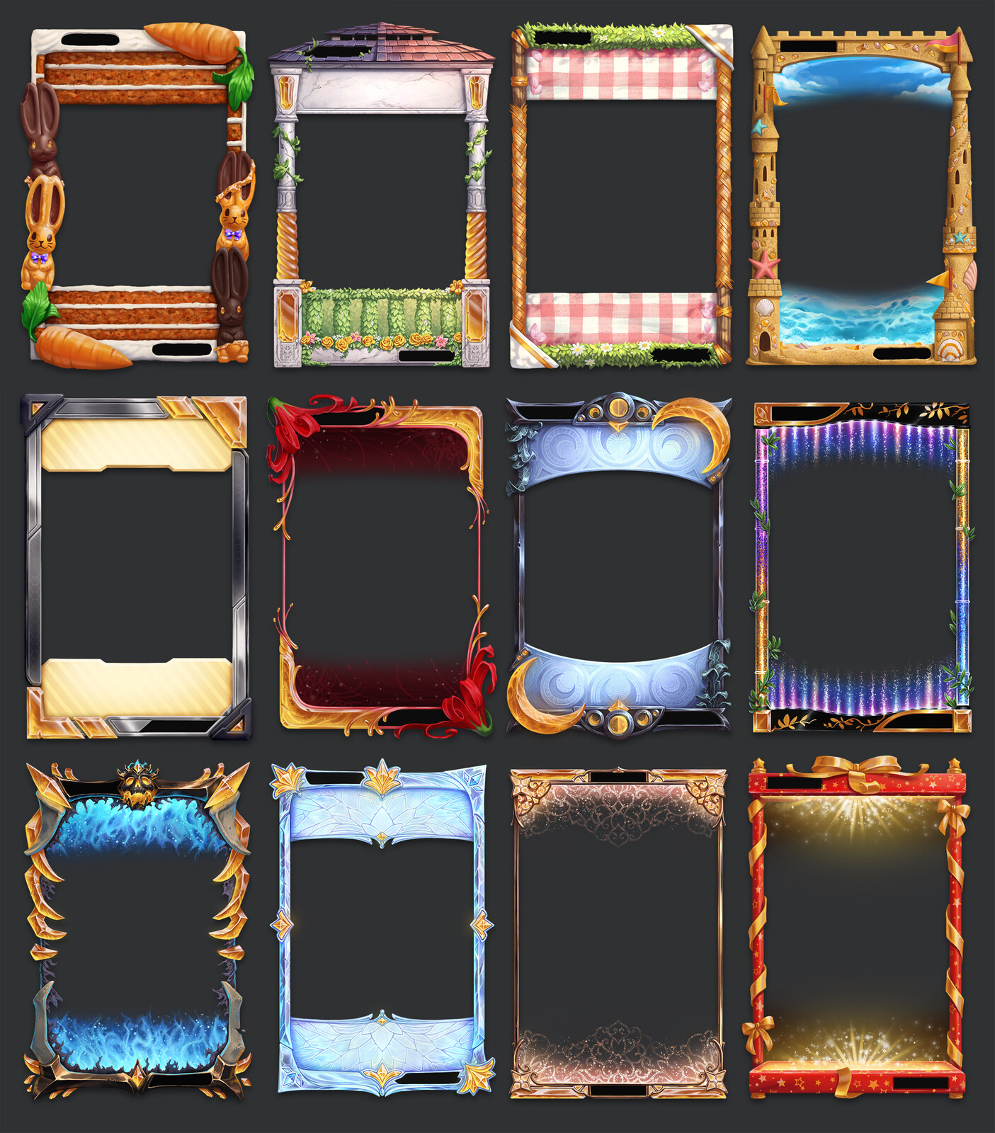 Michelle WishMish Mueller Karuta Card Frames Series 2