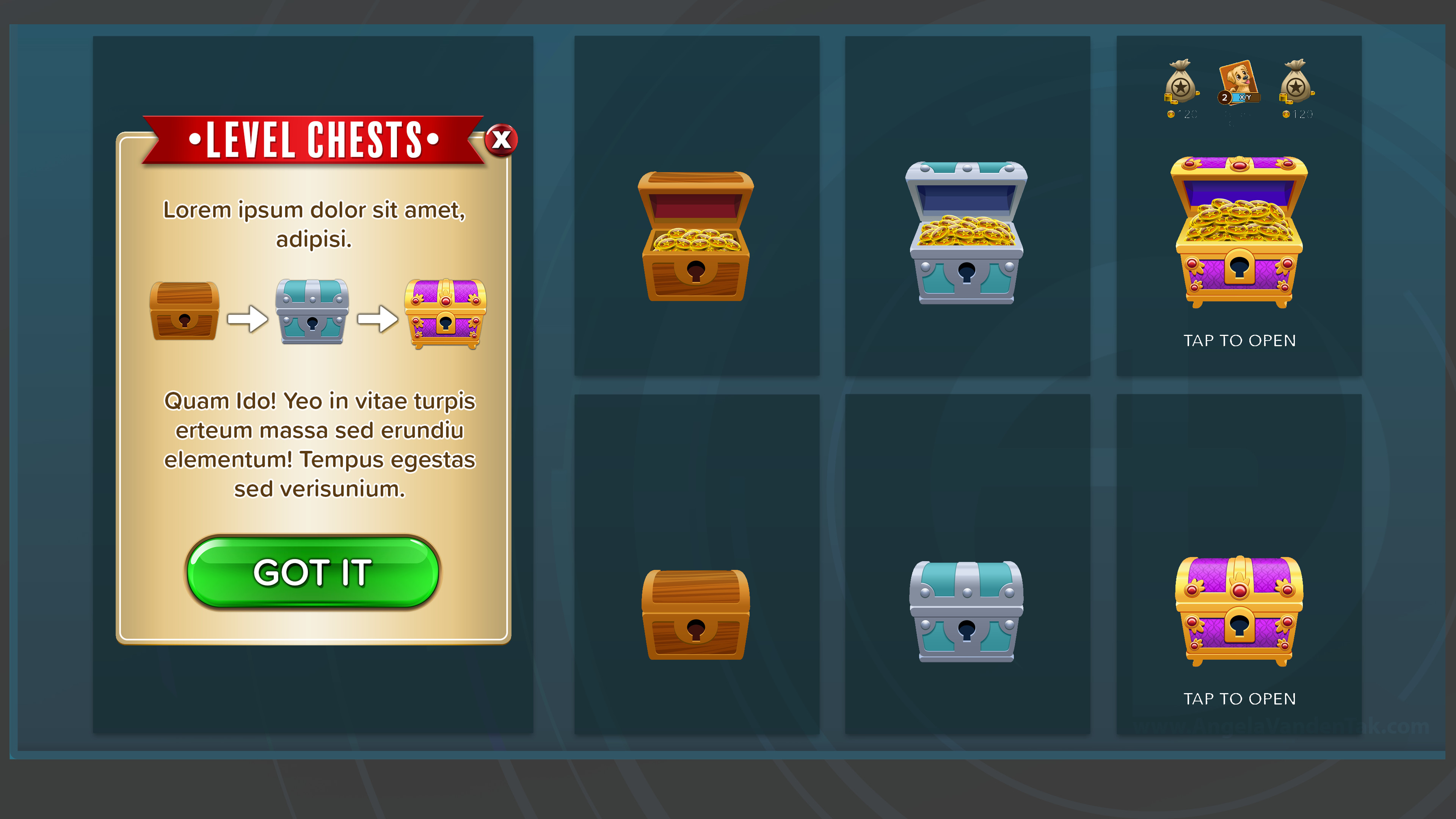 Level Chests- Hierarchy of progression rewards
