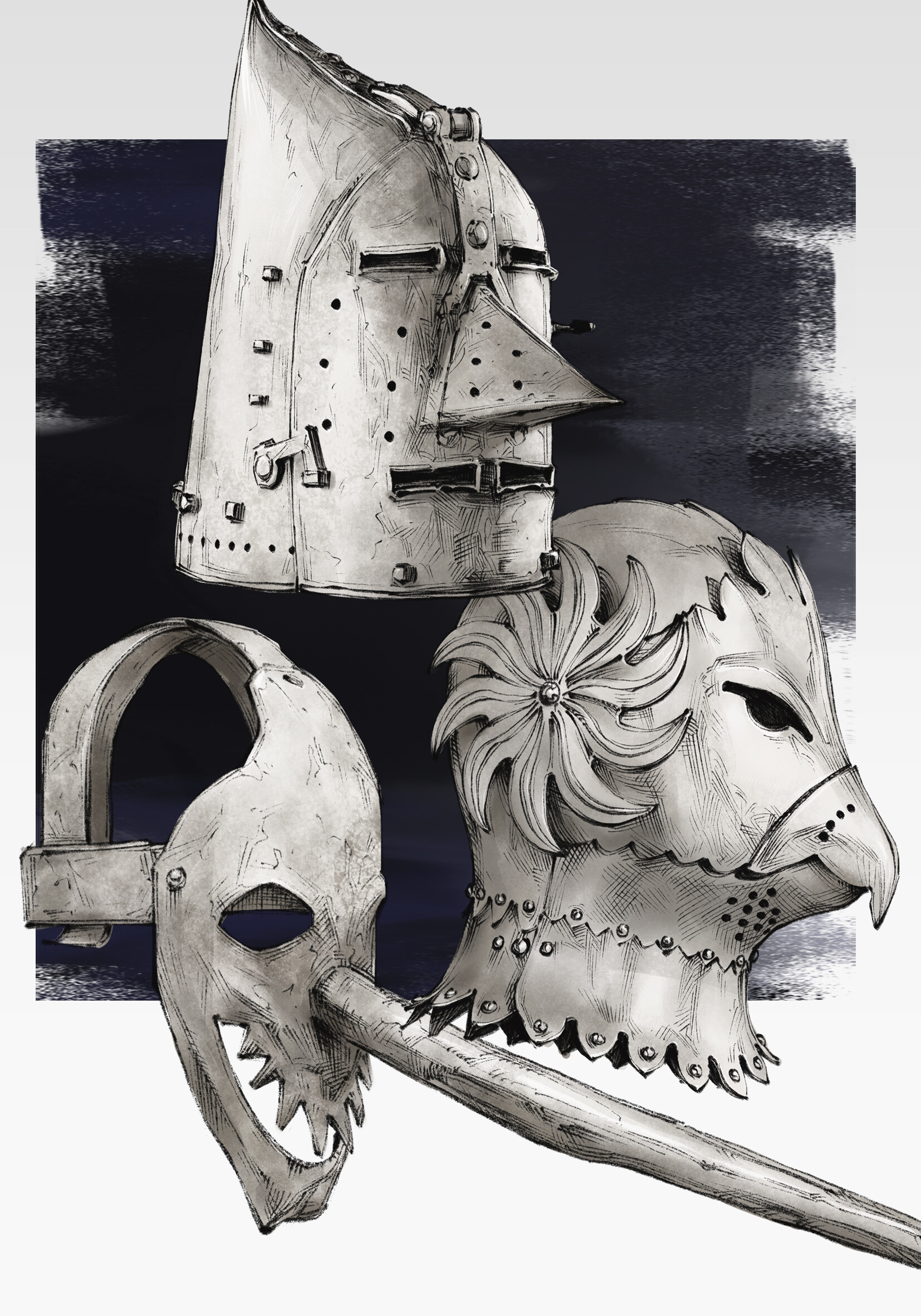 ArtStation funny helmets