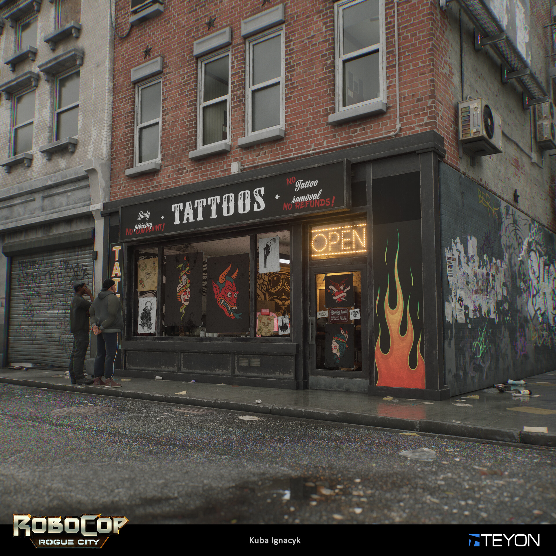Jakub Ignacyk Robocop Rogue City Downtown Tattoo Shop