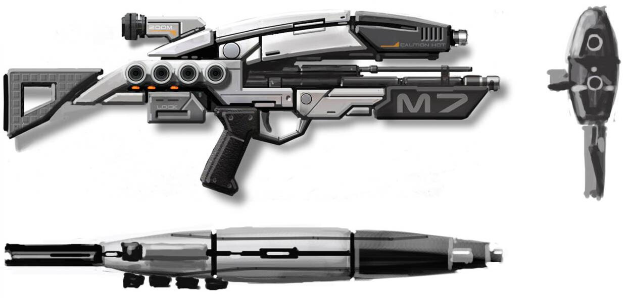 Mass effect weapons. Mass Effect оружие винтовка. Винтовка масс эффект. Mass Effect оружие m7. Концепт арт Mass Effect оружие.