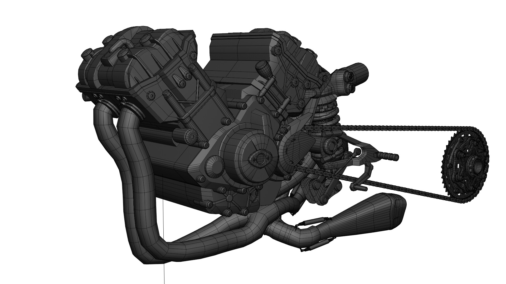 Amal S - Ducati V4 Engine (modeling)