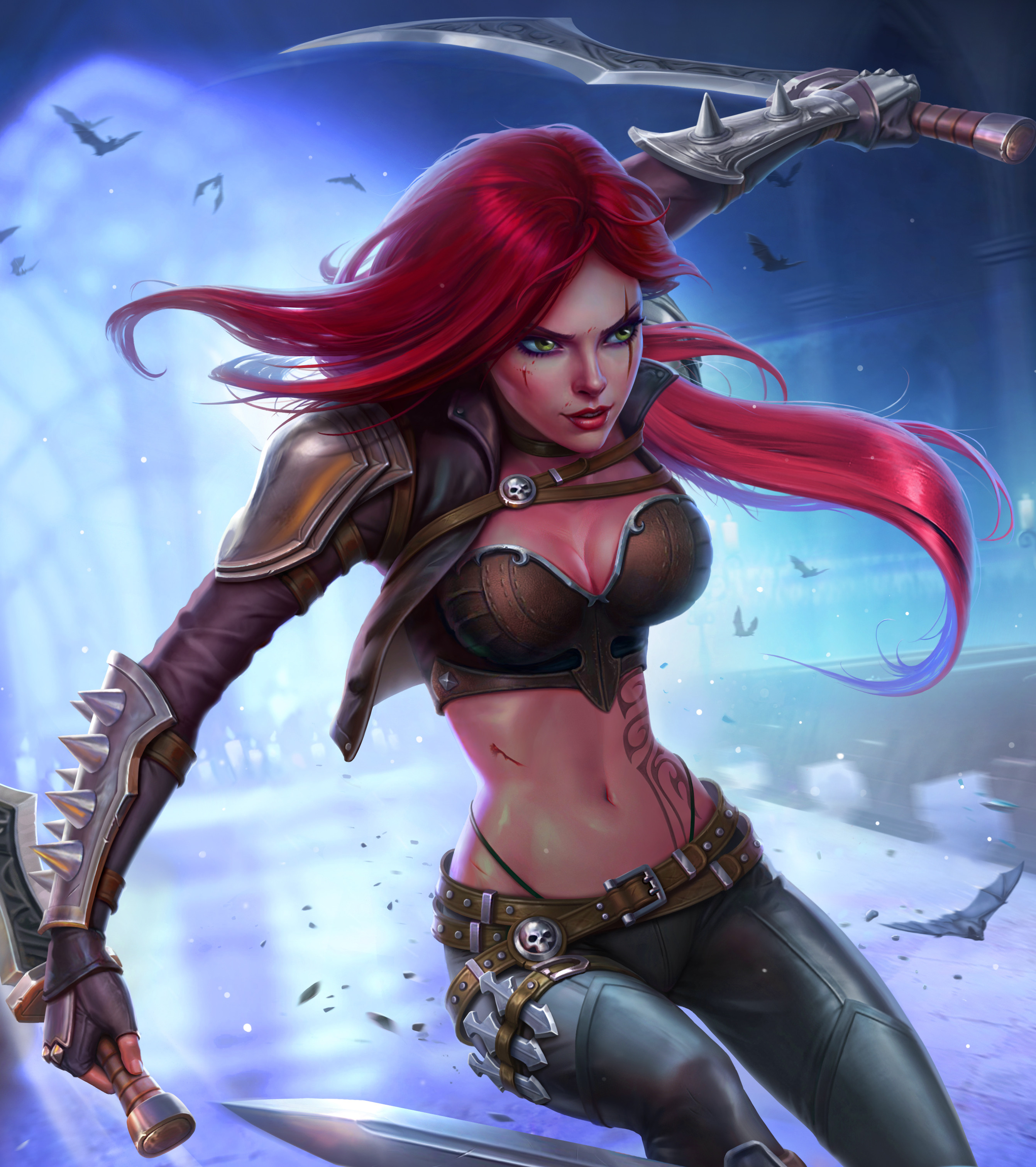 ArtStation - Battlebunny Katarina [League of Legends Custom Skin]