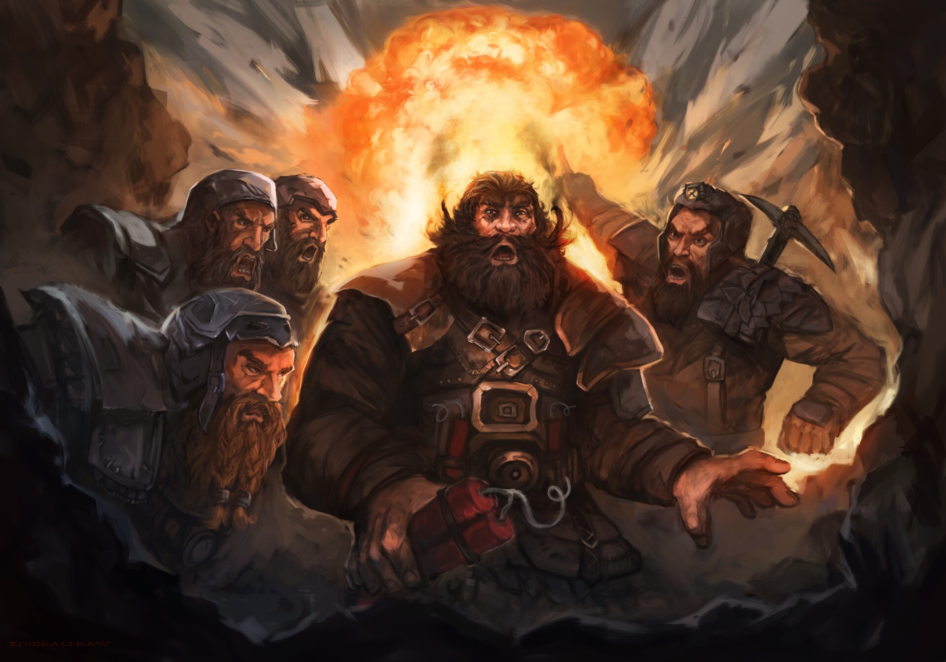 ArtStation - Dwarfs for “In Terra Deos”