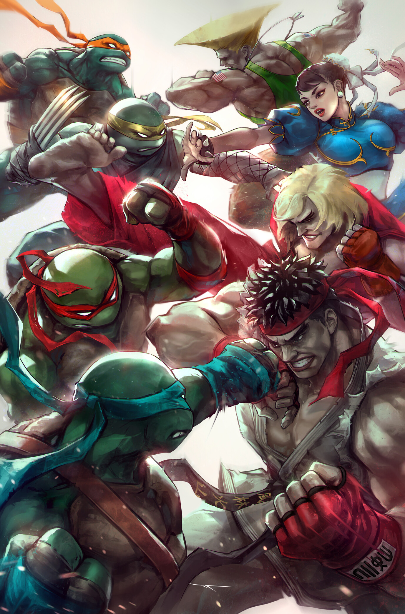 ArtStation - TMNT x STREET FIGHTER #1 Exclusive
