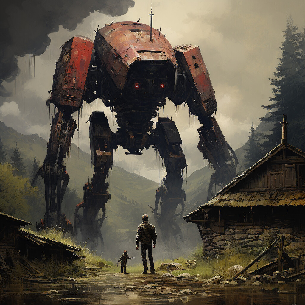 ArtStation - The Friendly Giant Robot