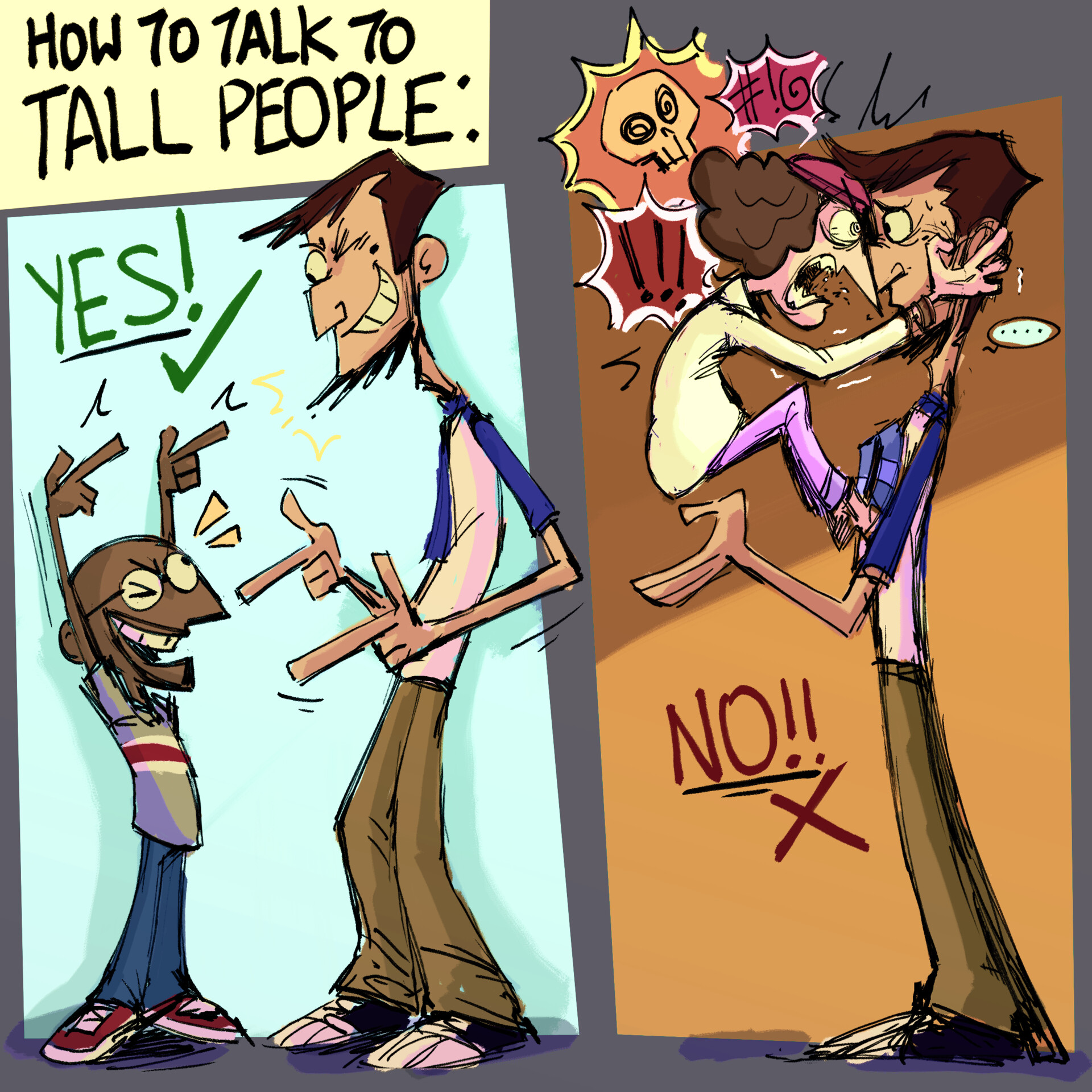 Tall People Cartoon
