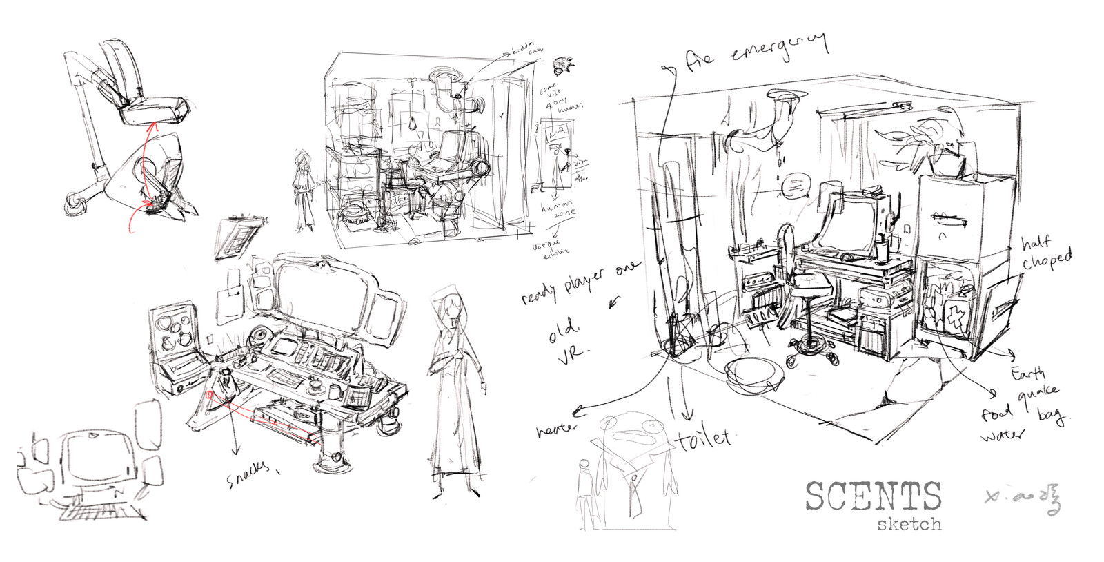 Shen's office sketches