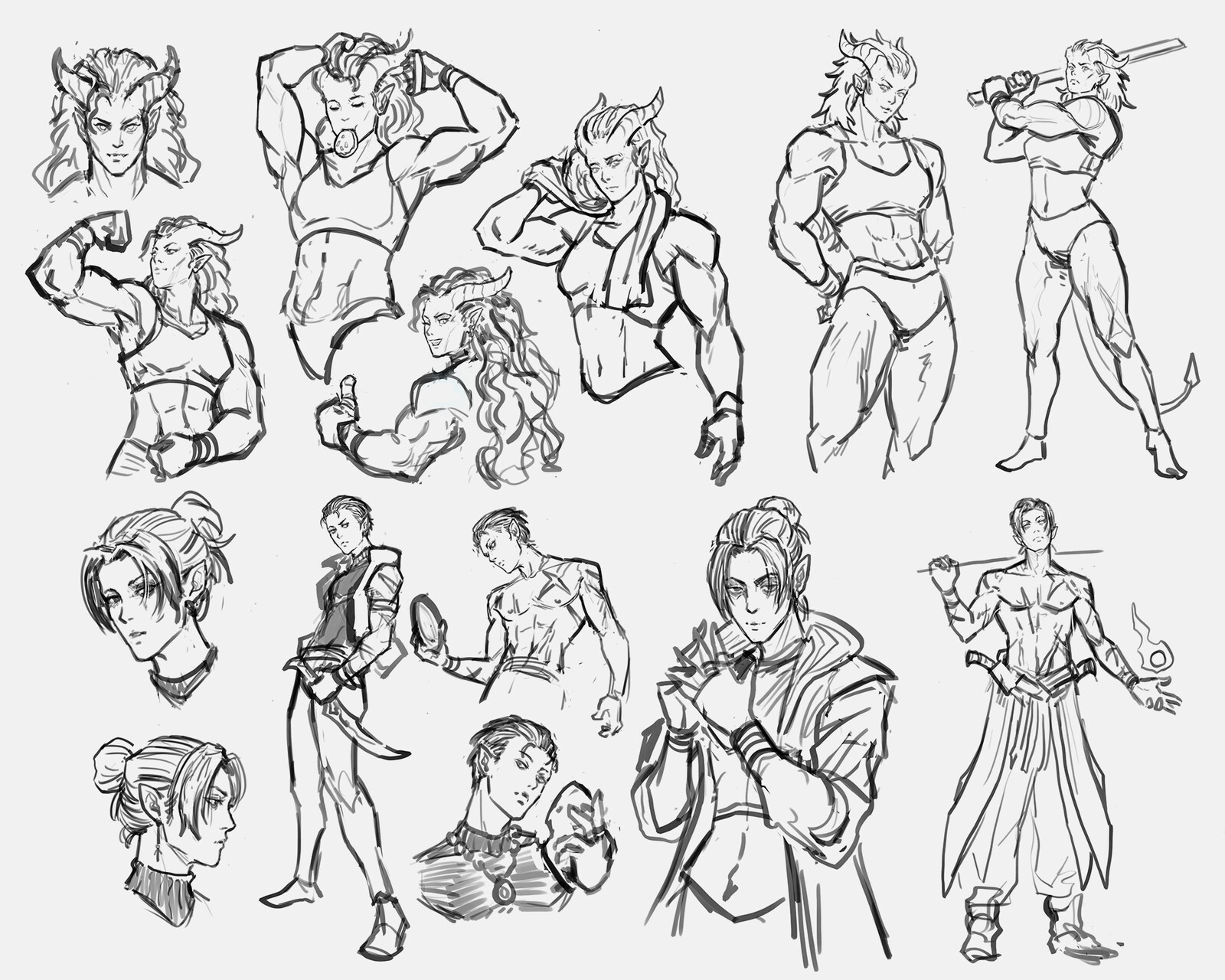 Character sketch ideation.